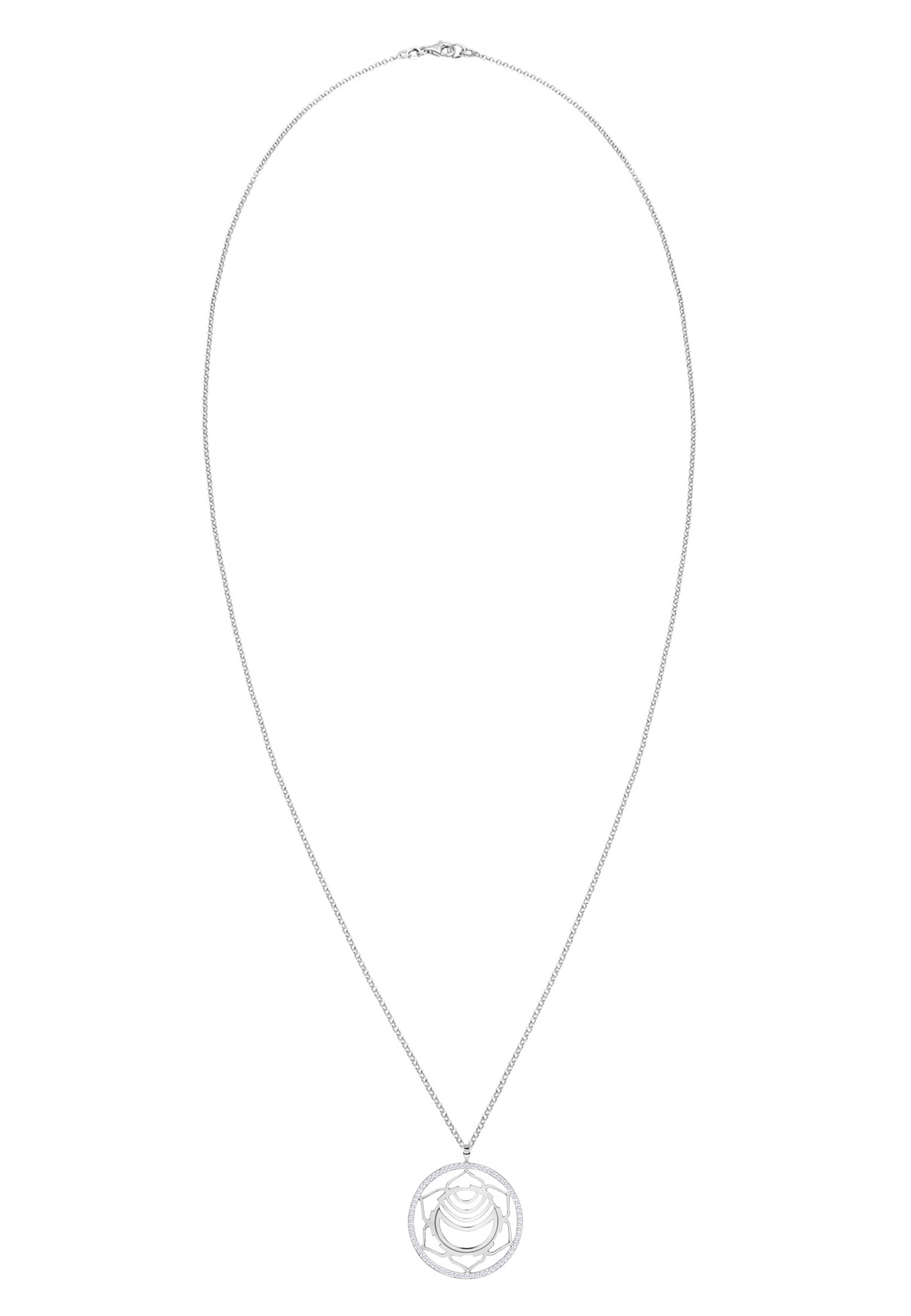 Nenalina Kette mit Anhänger »Sakral Chakra Kristalle 925 Silber«