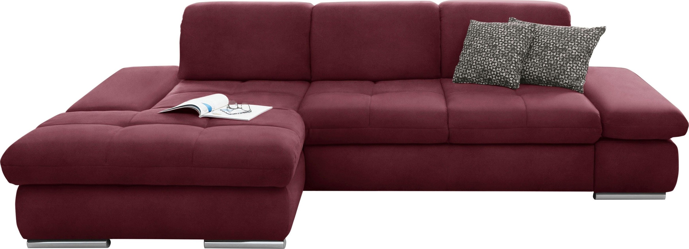 set one by Musterring Ecksofa "SO4100 V" mit verstellbaren Kopfteilen, wahl günstig online kaufen