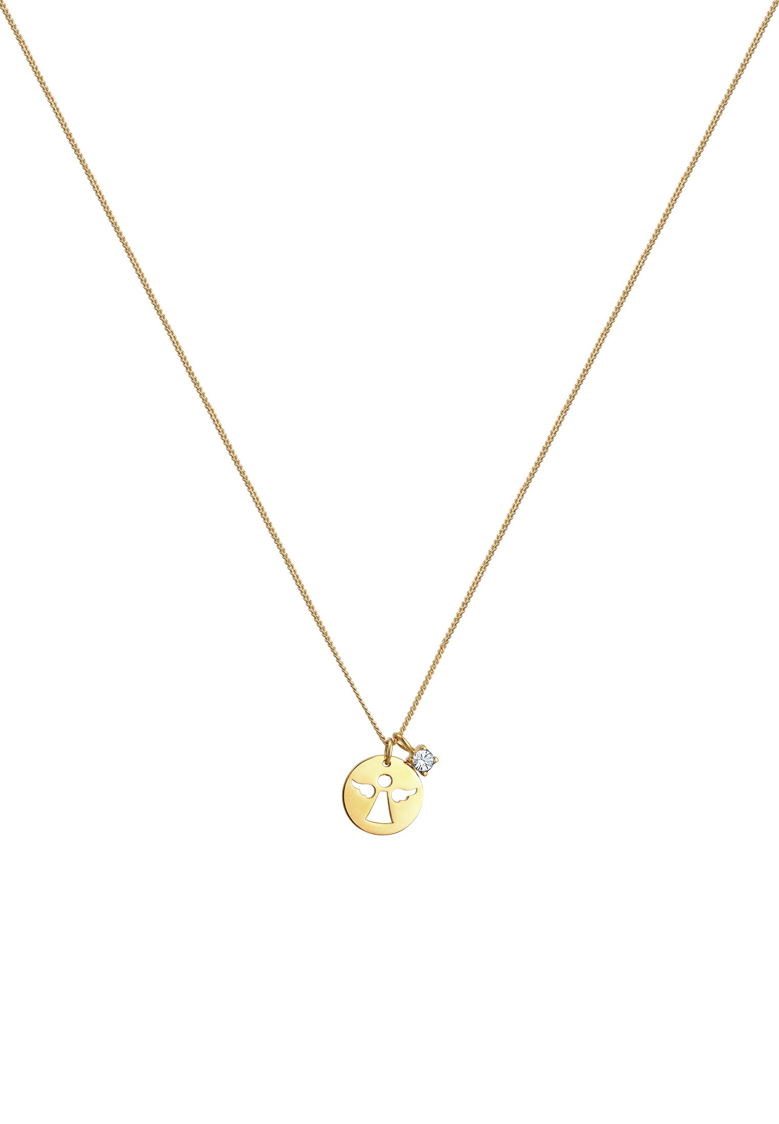 Elli Collierkettchen »Engel Weiß 925 Sterling Silber, mit Kristallen von Swarovski®«