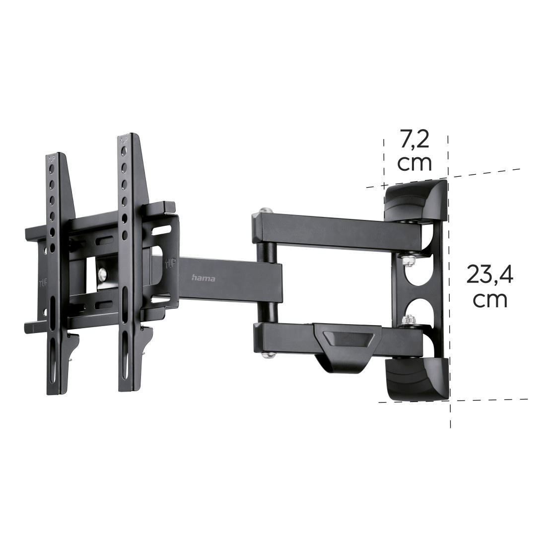 Hama TV-Wandhalterung »Halterung, schwenkbar, neigbar, ausziehbar von 48 - 122 (19" - 48")«, bis 122 cm Zoll, max. 25 kg