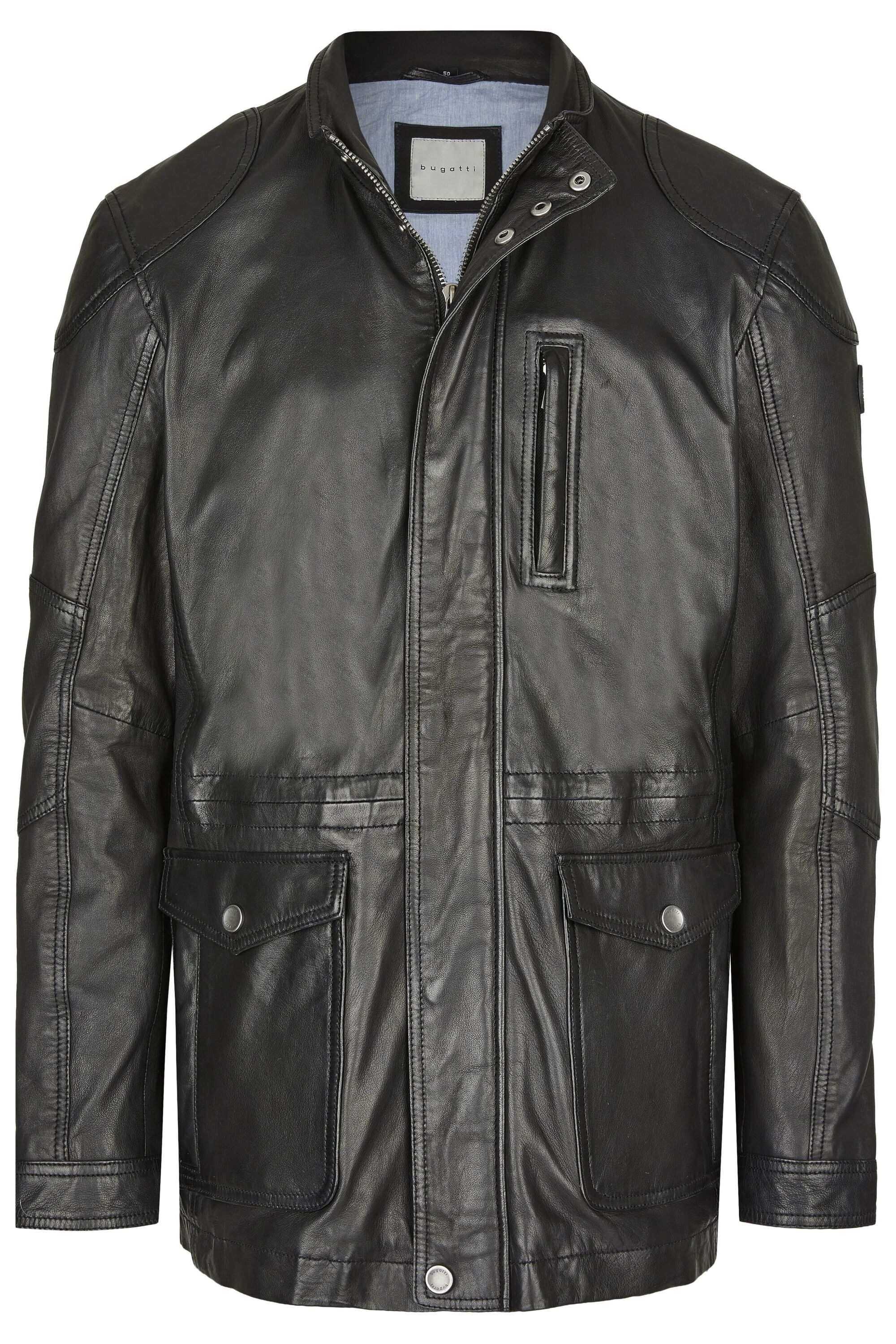 bugatti Blouson "BUANDIAMO" ohne Kapuze mit Druckknopfleiste und Stehkragen