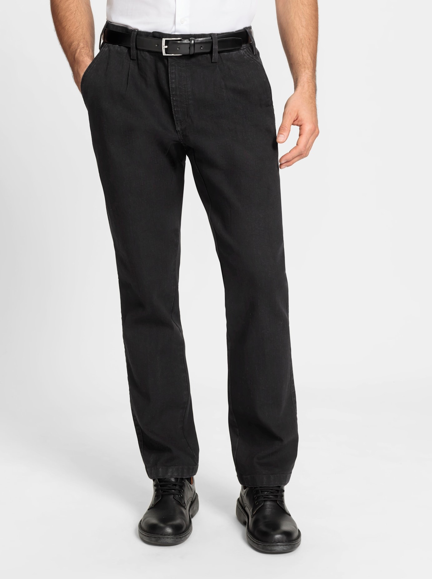 MARCO DONATI Herren Bequeme Jeans, schwarz, Gr. 31, unifarben, 86% Baumwolle, 13% Polyester, 1% Elasthan, Jeans