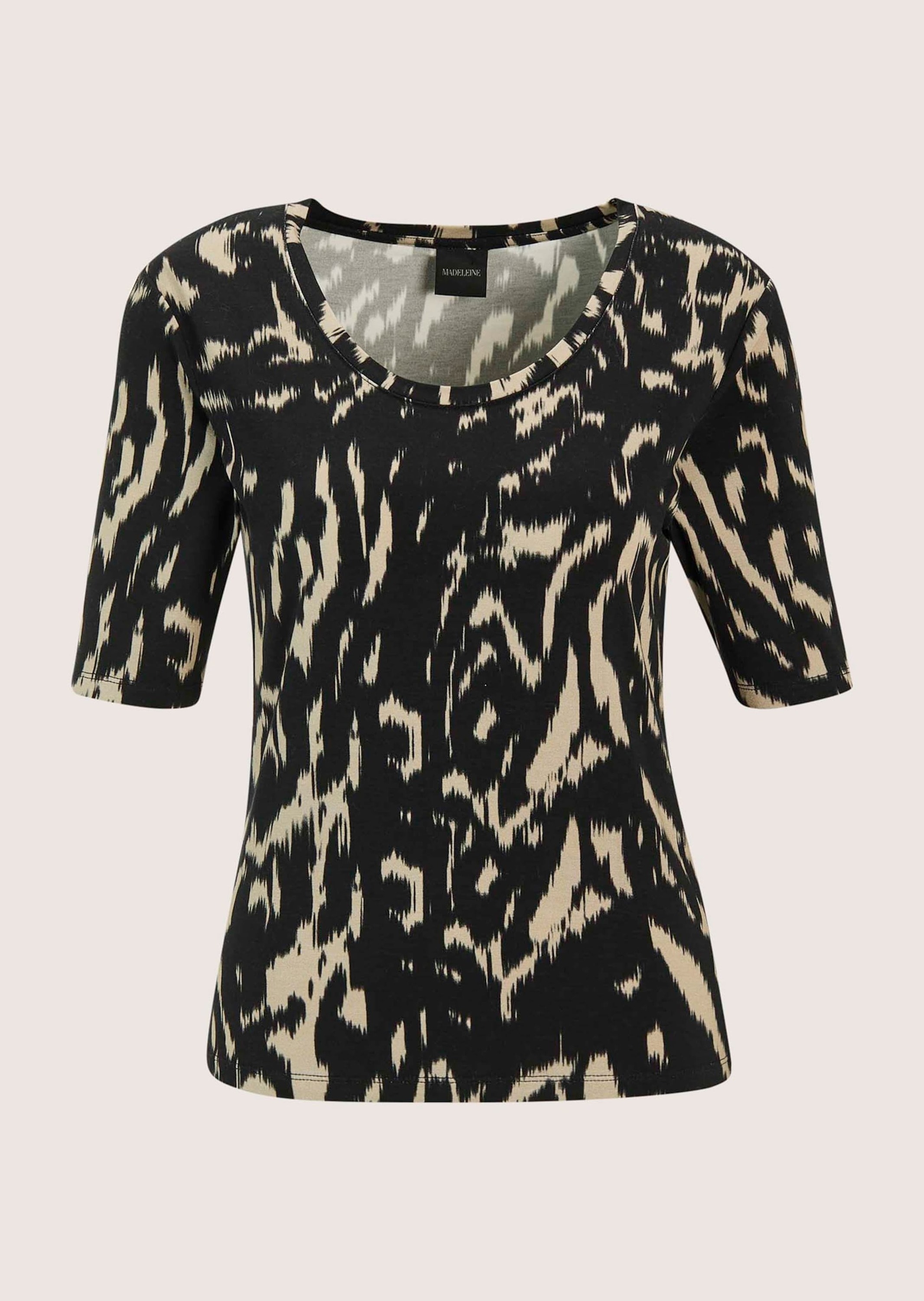 MADELEINE Kurzarmshirt "Blusenshirt Elegantes Viskose-Shirt mit Print" günstig online kaufen