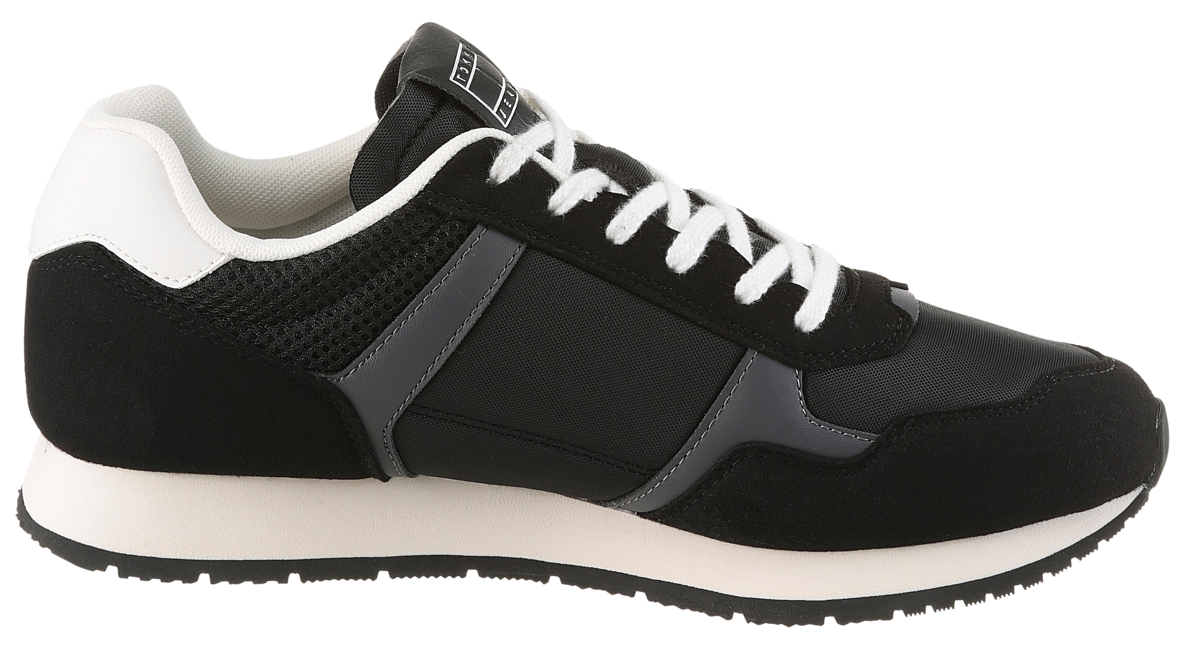 Tommy Jeans Sneaker »TJM RUNNER CASUAL«, Freizeitschuh, Halbschuh, Schnürschuh mit seitlicher Logoflagge
