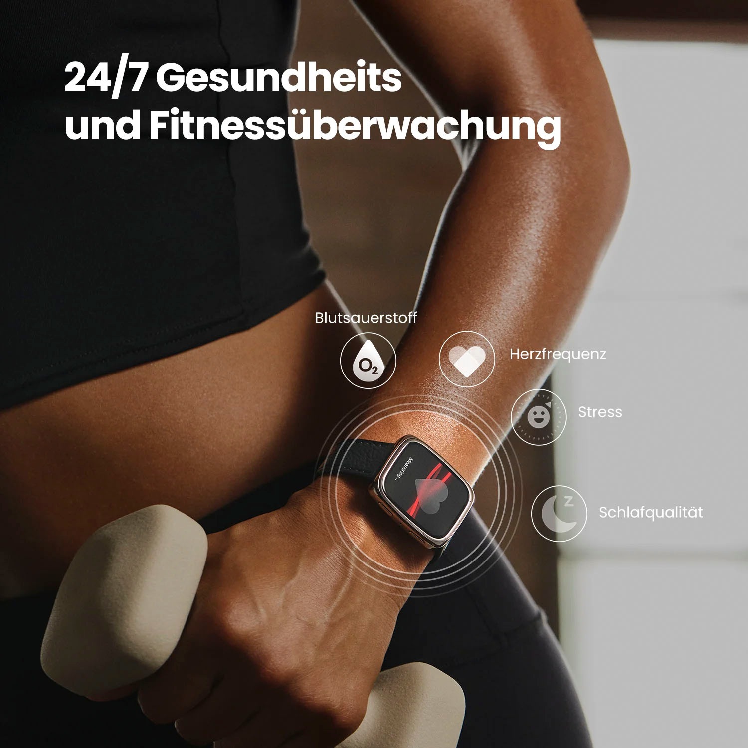 Amazfit Smartwatch »Active 2 Square«, (4,44 cm / 1,75 Zoll), Zepp OS