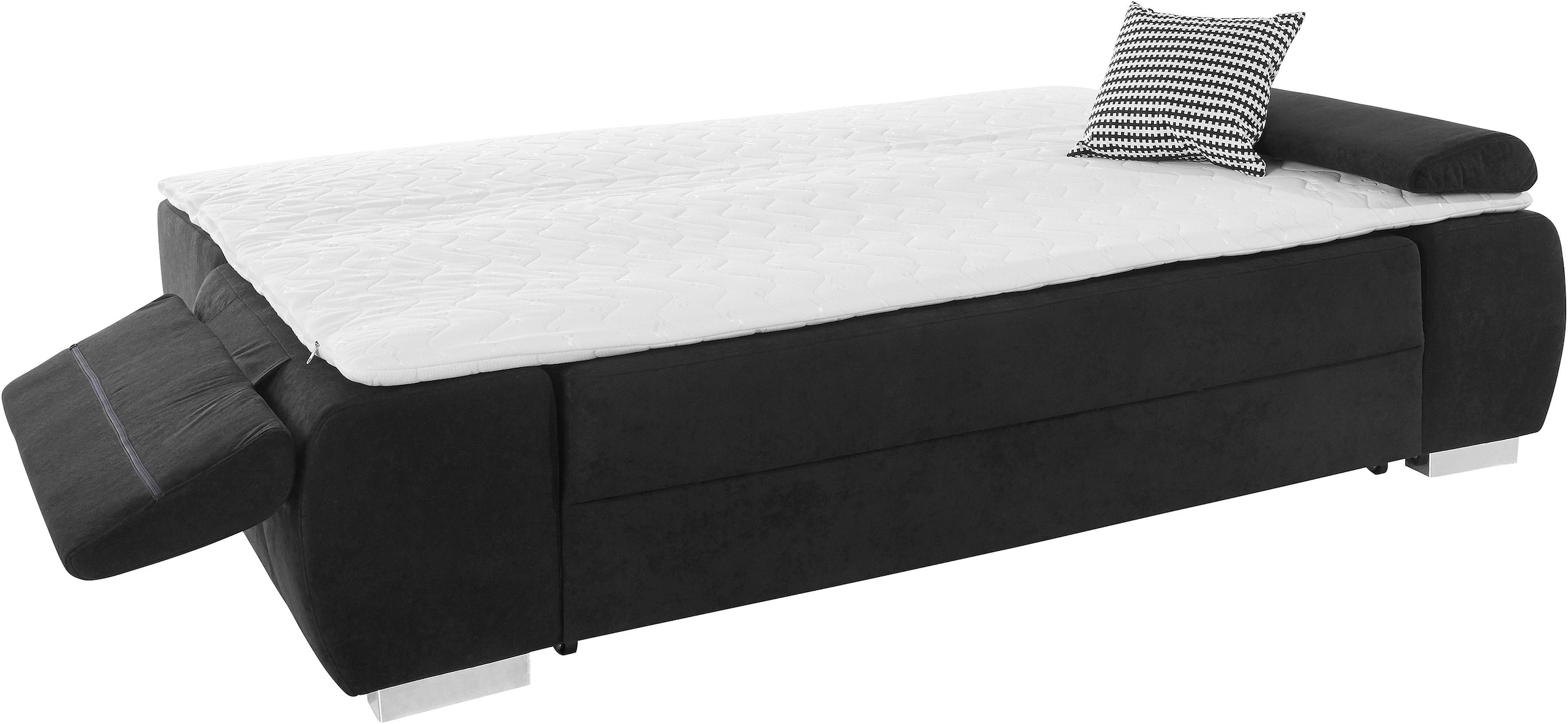 INOSIGN Schlafsofa »Pumo«, mit Boxspring-Aufbau, Bettfunktion und Bettkasten, inklusive Federkern