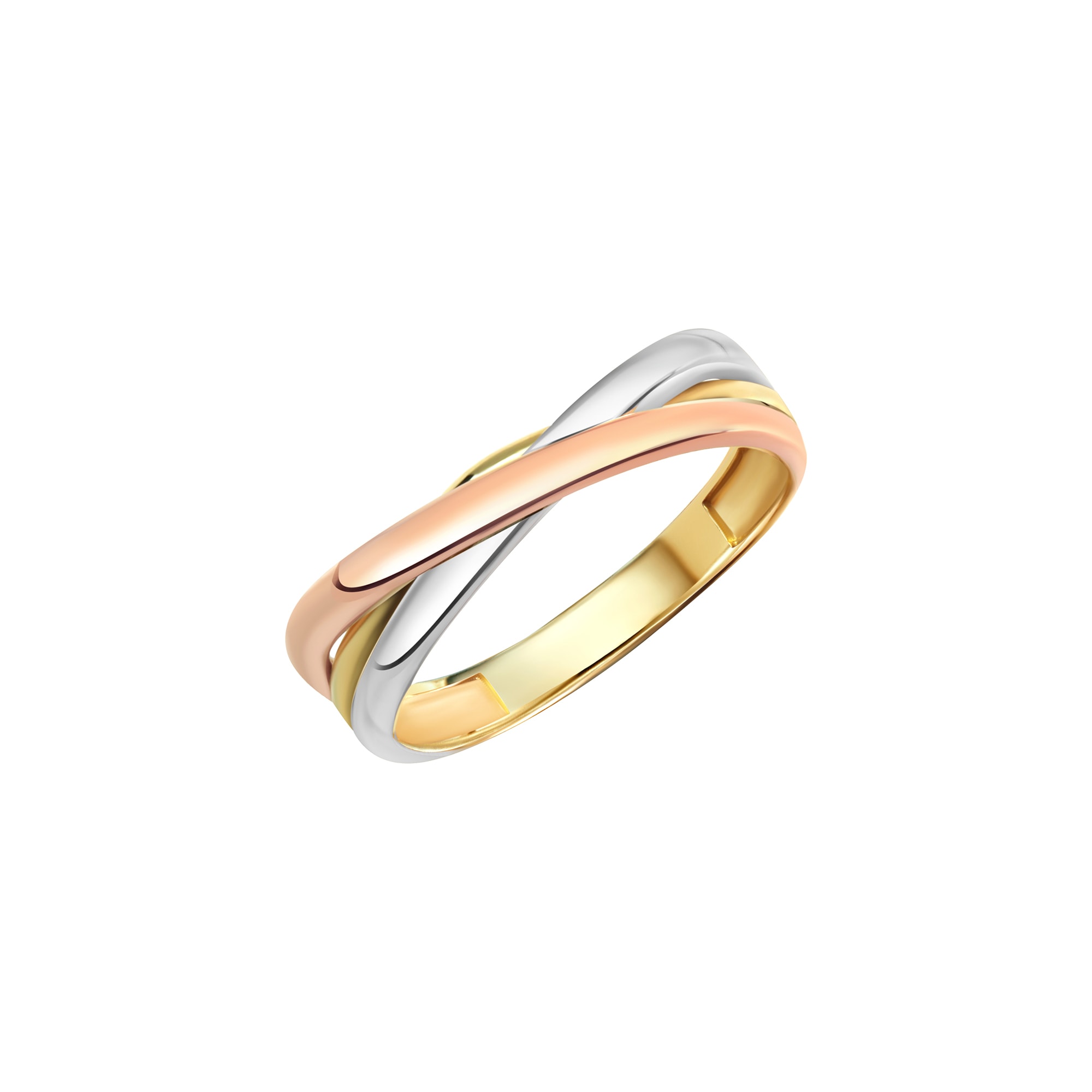 Fingerring »Gold 333 dreifarbig«