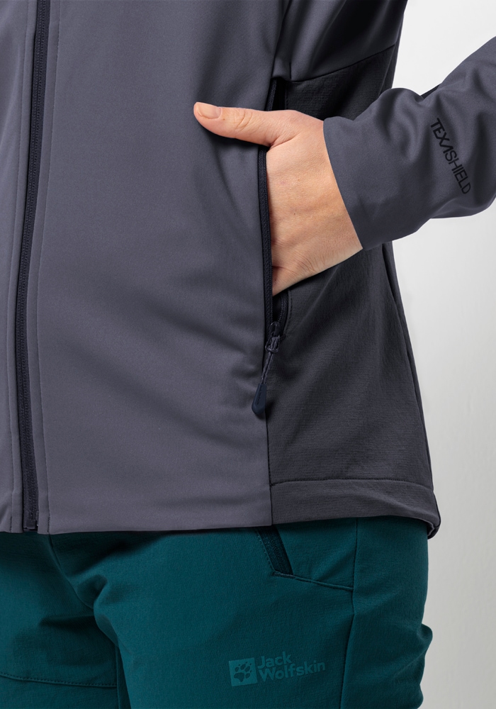Jack Wolfskin Outdoorjacke »BRISSTAL HOODY W«, mit Kapuze