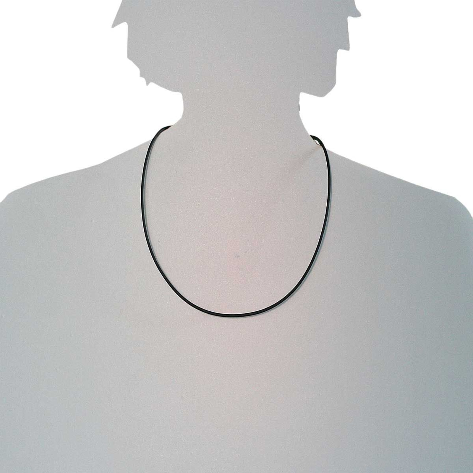 OSTSEE-SCHMUCK Halsreif »- Kautschuk 2,0 mm - Kautschuk -,«