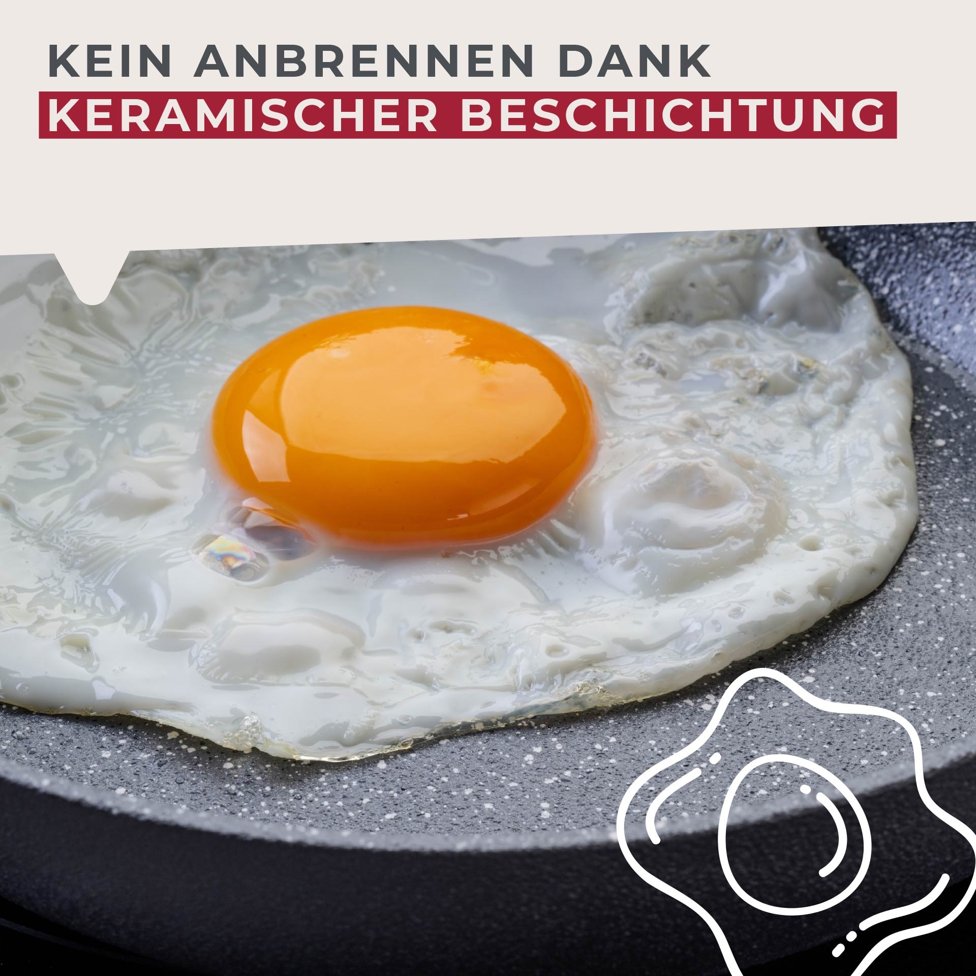 FACKELMANN Bratpfanne »Cosmo«, Aluminium, (Set, 3 tlg.), Bratpfannen-Set Cosmo Ø 20, 24, 28 cm – mit Ceramic-Beschichtung