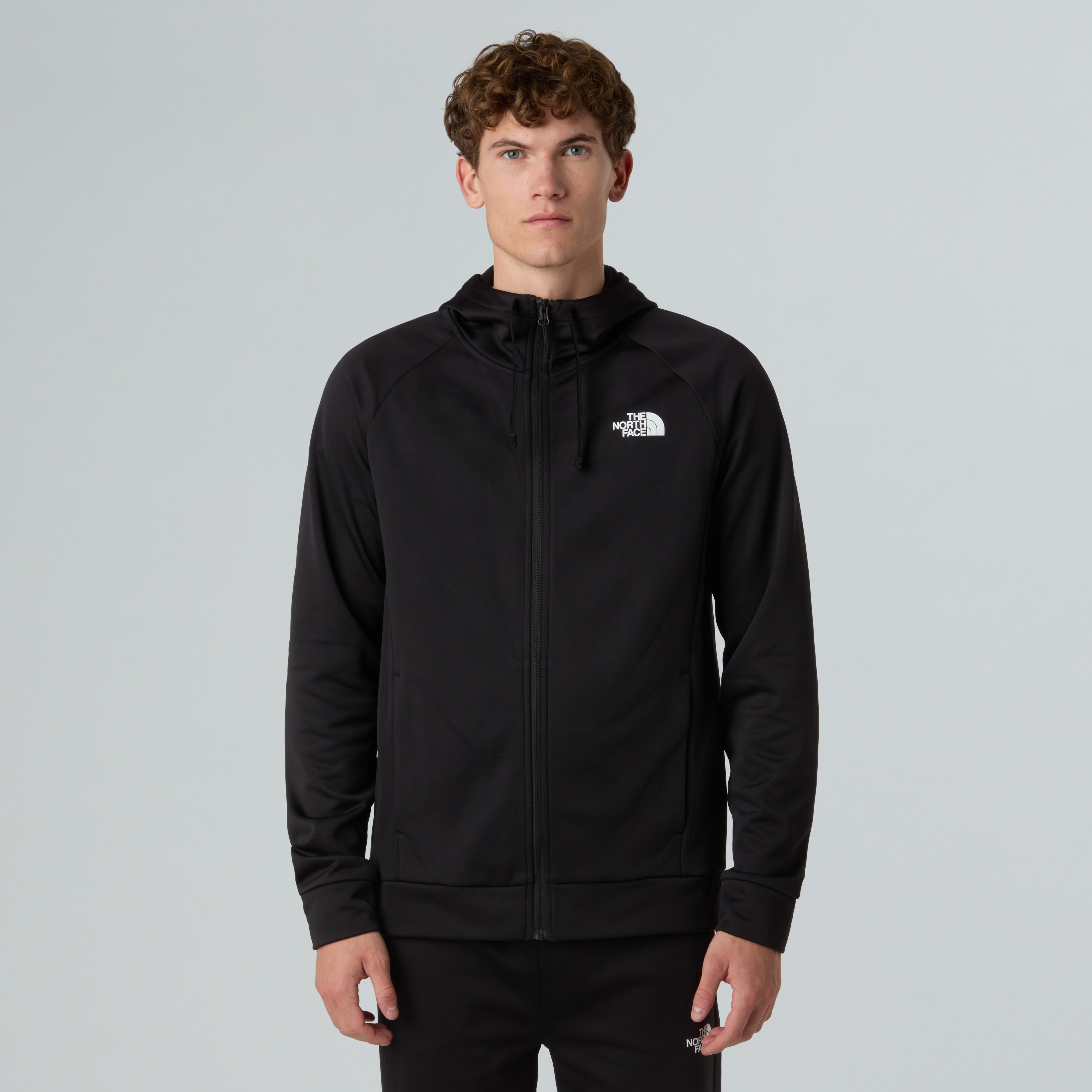 The North Face Funktionsjacke "M REAXION 2.0 HOODED FULL ZIP JACKET" mit durchgehendem Reißverschluss, wasserabweisend, windabweisend