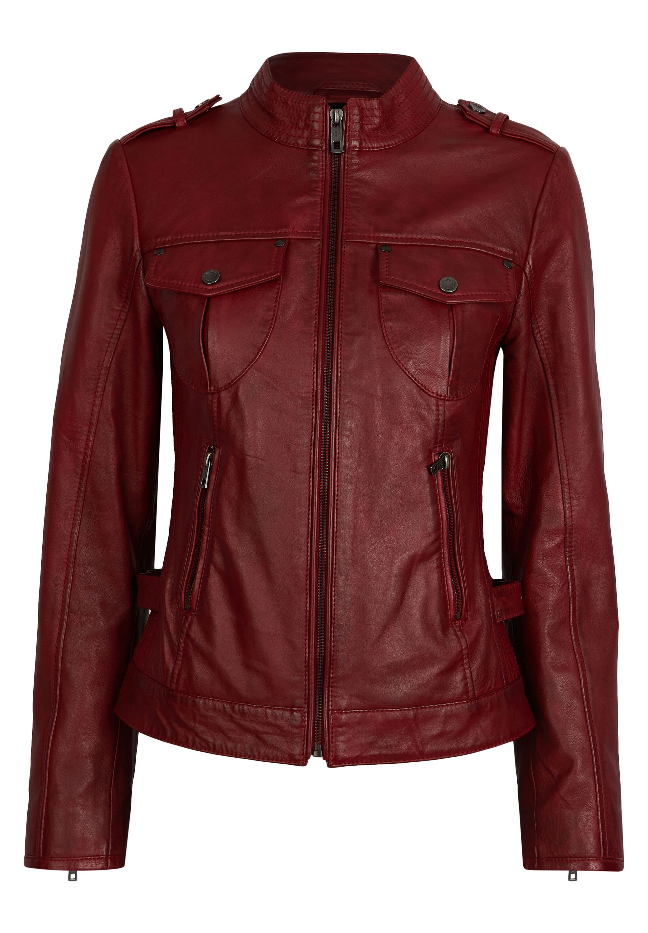 bugatti Lederjacke "BULady-102" ohne Kapuze aus hochwertigem Leder