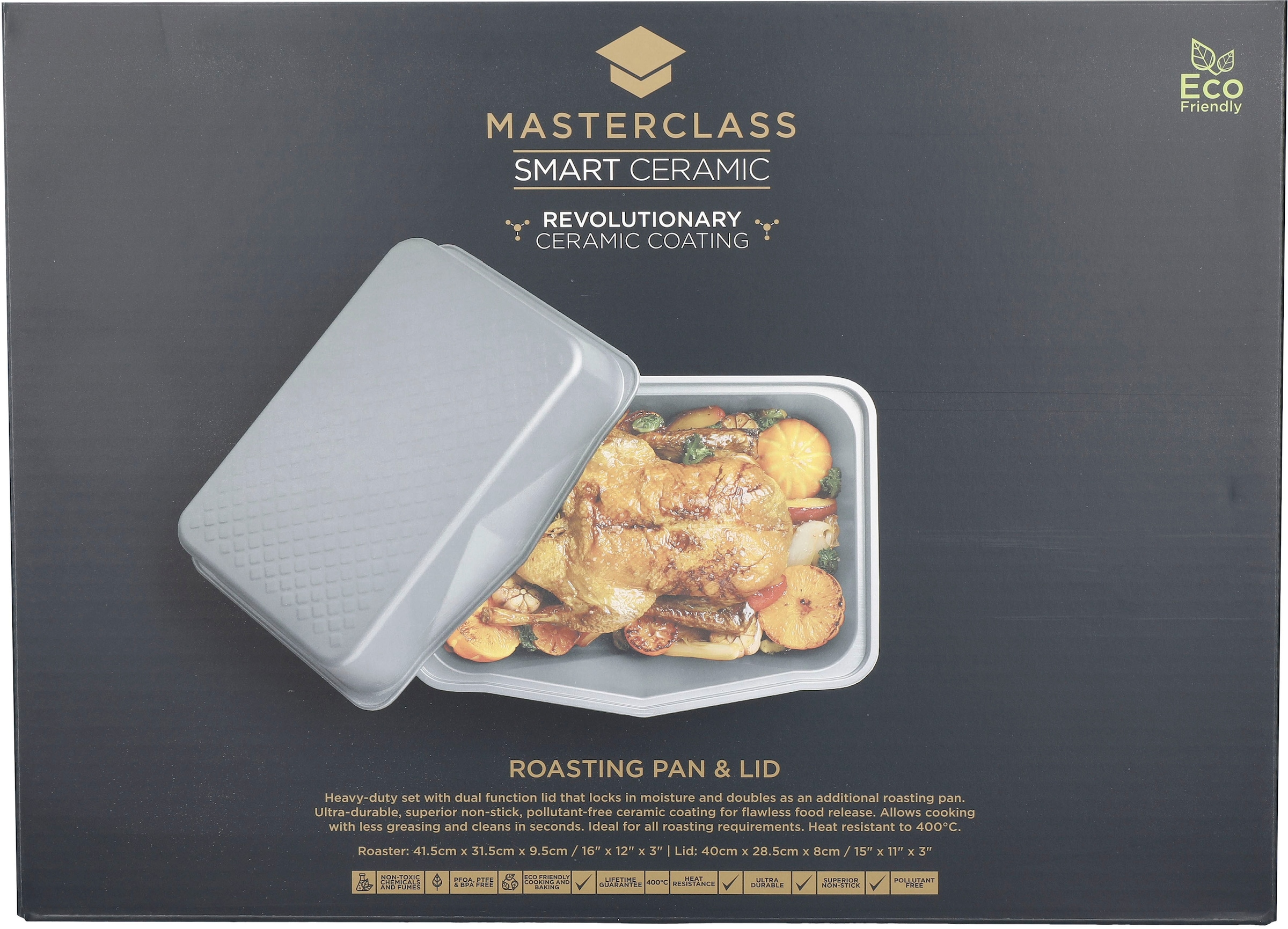 Master Class Backform »MasterClass Smart Ceramic«, (Set, 2 St.), mit  robuster Antihaftbeschichtung, Kohlenstoffstahl | BAUR