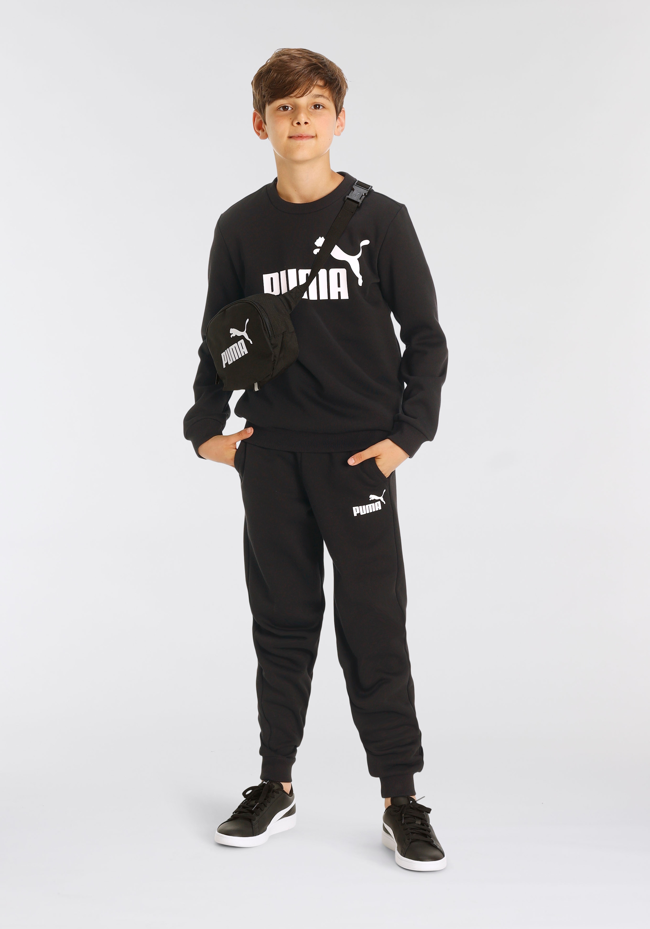 PUMA Trainingsanzug »NO.1 LOGO SWEAT SUIT FL B«, (Set, 2 tlg.)