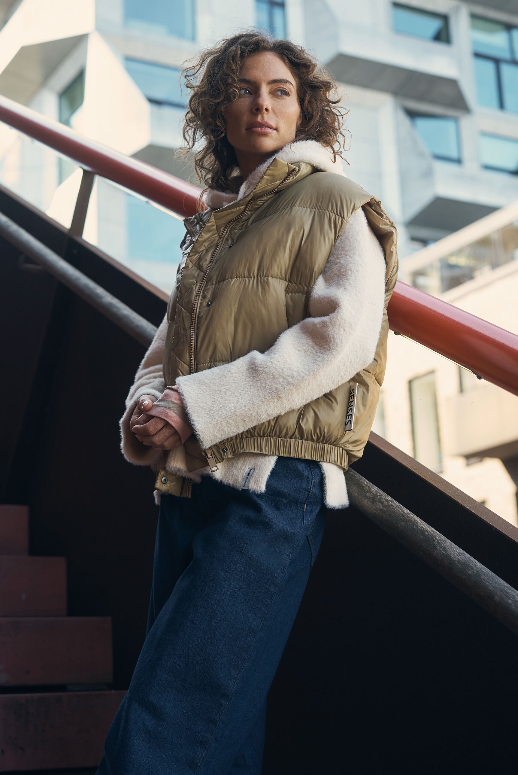 SENSES.THE LABEL Kapuzenpullover, mit Seitenschlitze