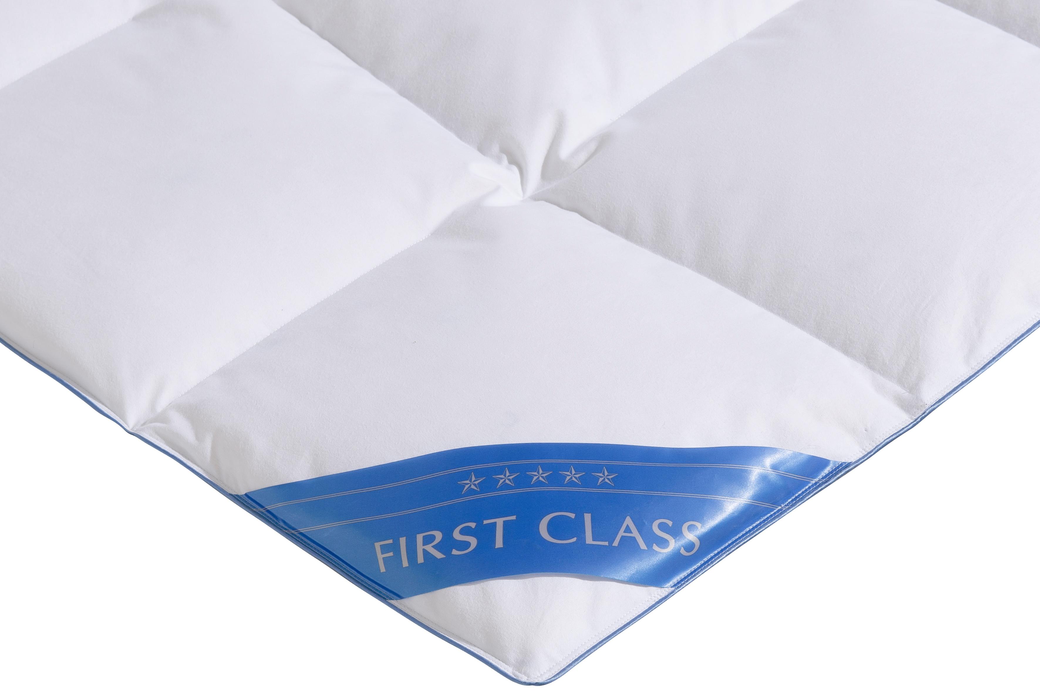 Thumbnail - Hanse by RIBECO Daunenbettdecke + Federkissen "Lina" Spitzenqualität zum Superpreis