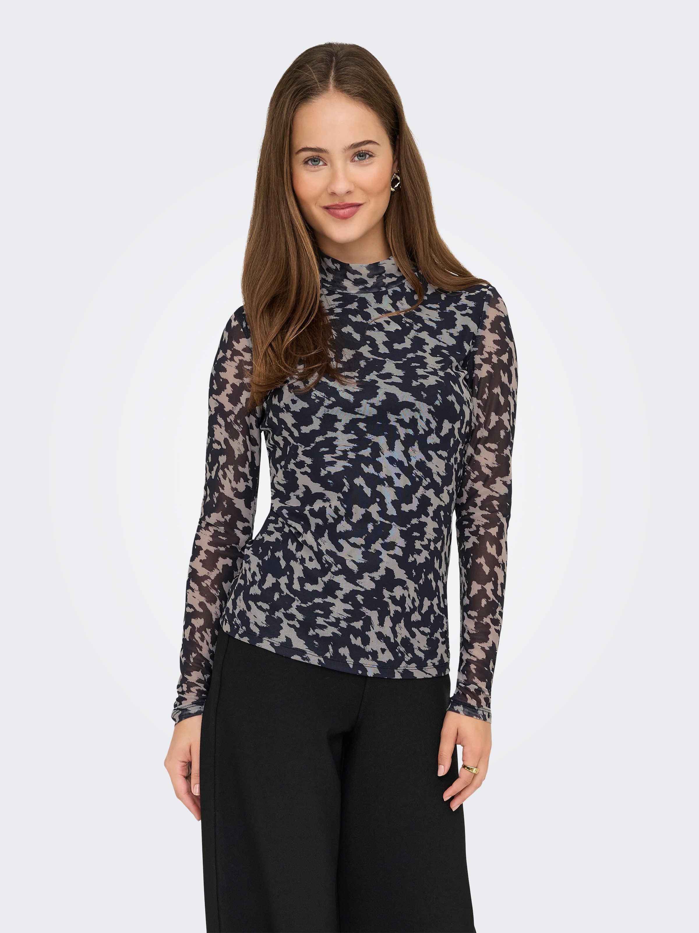 ONLY Langarmshirt "ONLERICA LIFE MESH L/S TOP JRS NOOS" günstig online kaufen
