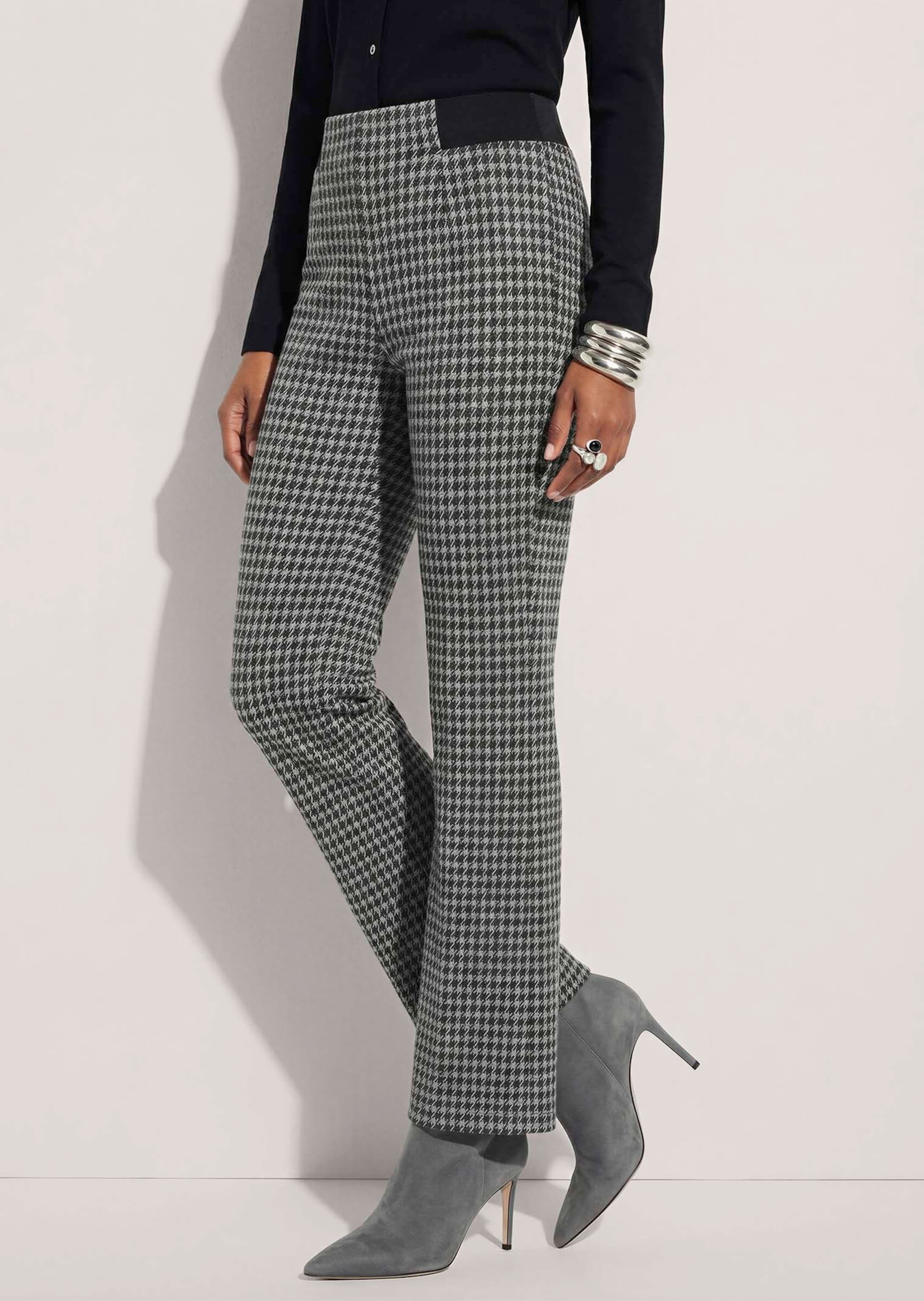 MADELEINE Jerseyhose »Hose Schlupfhose mit Hahnentritt«