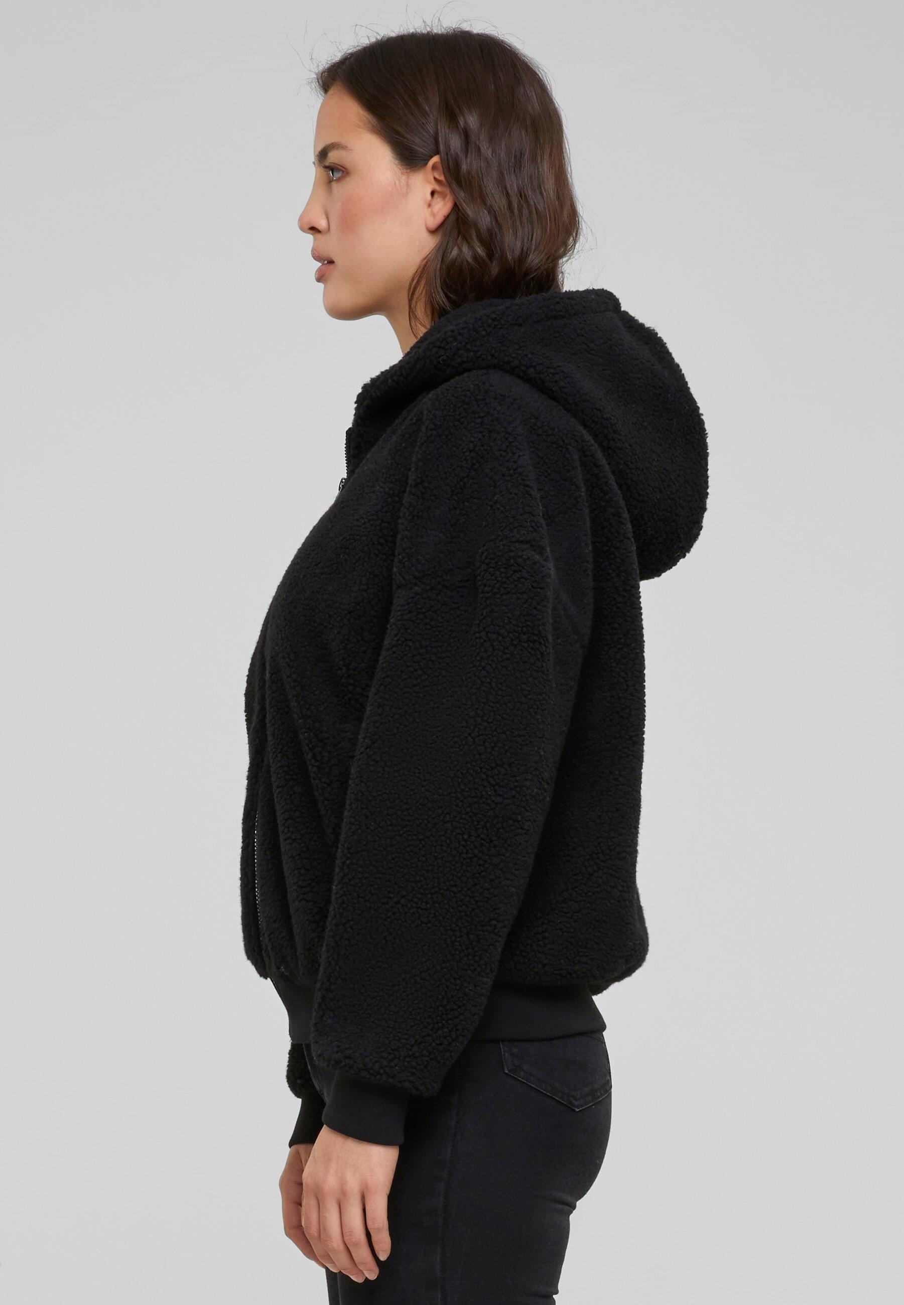 URBAN CLASSICS Sweatjacke »Urban Classics Damen Ladies Oversized Sherpa Zip Hoody«