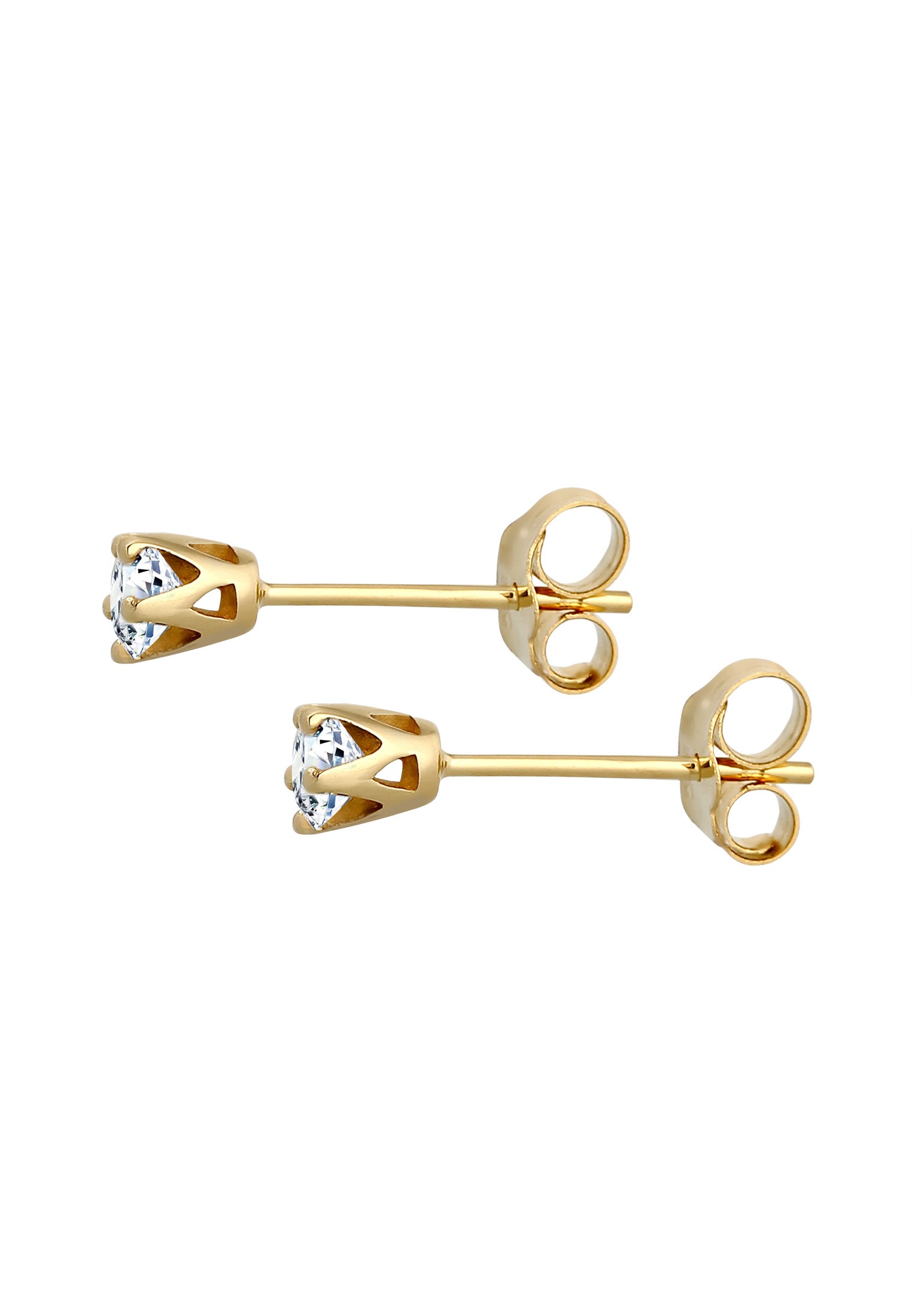 Elli DIAMONDS Paar Ohrstecker »Ohrstecker Diamant Brillantschliff (0.022 ct) 585 Gelbgold«