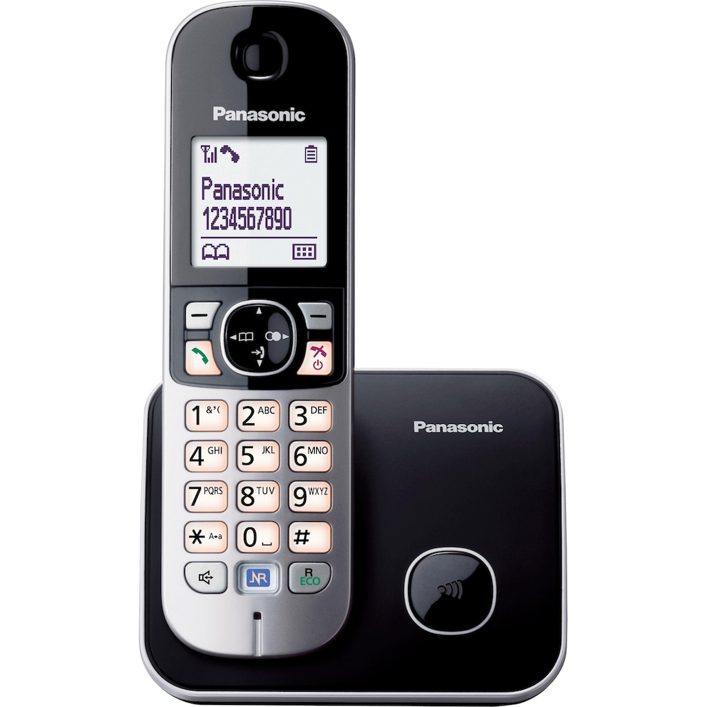 Panasonic Schnurloses DECT-Telefon »KX-TG6811GS«, (Mobilteile: 1), mit Anrufer- und Wahlsperre