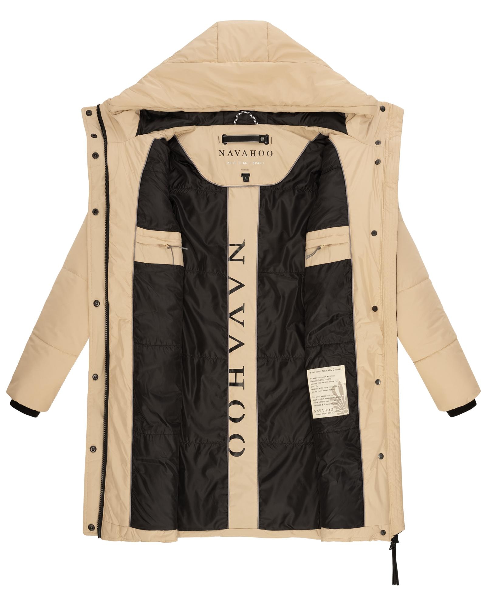 Navahoo Steppmantel »Zuckertatze XIV«, Stylischer Winterparka mit verstellbarer Kapuze