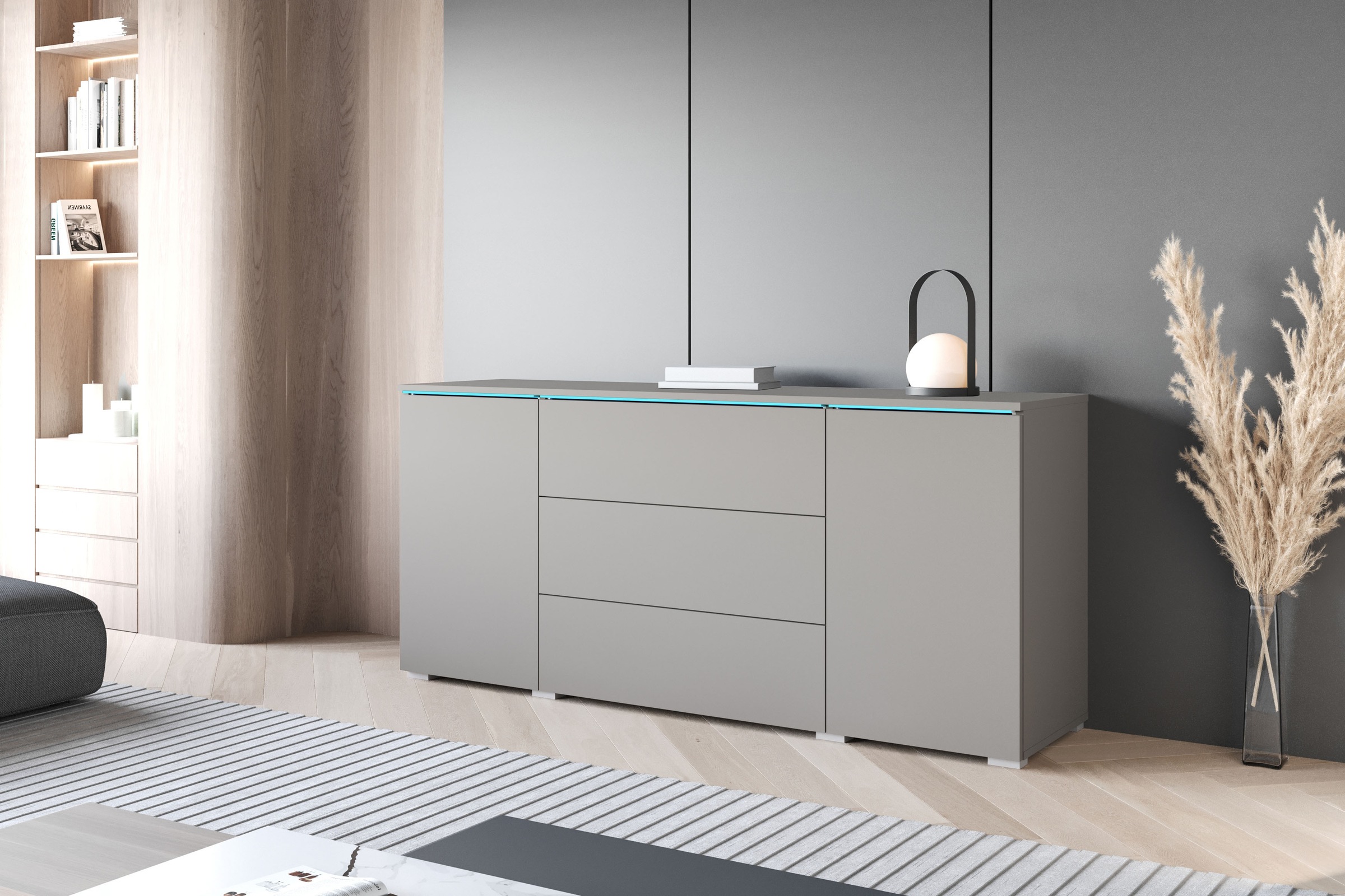 Home affaire Sideboard "VERA, grifflos" verstellbare Einlegeböden, Wahlweis günstig online kaufen