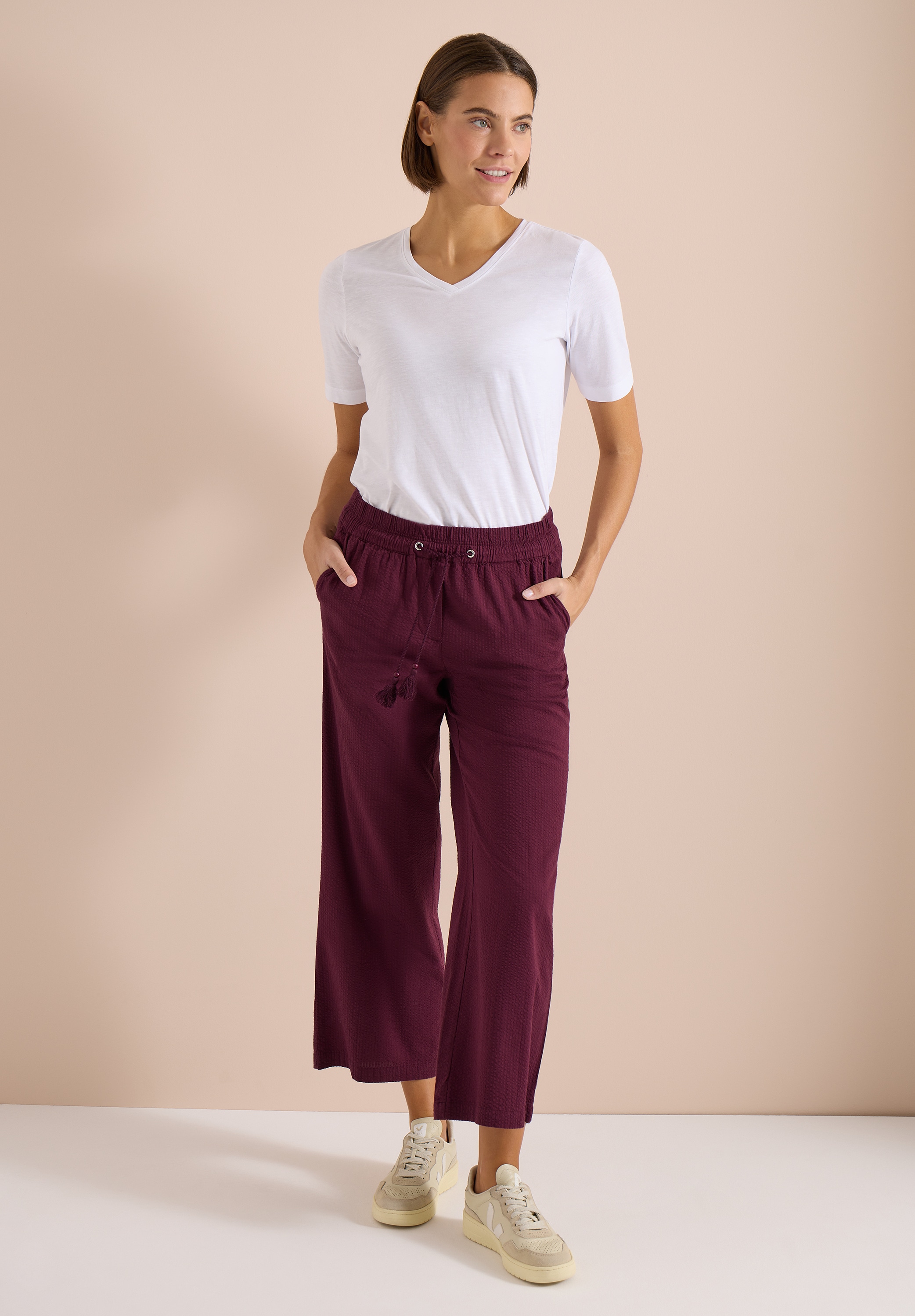 Cecil Culotte  aus Seersucker-Material