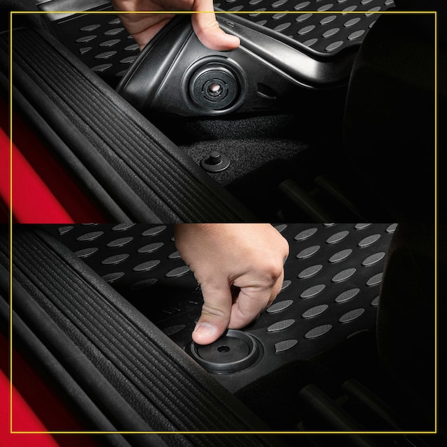Black Friday WALSER Passform-Fußmatten, (4 St.), für Audi A6 Limousine  11/2010 - 09/2018, ohne Fach unter Fahrersitz | BAUR