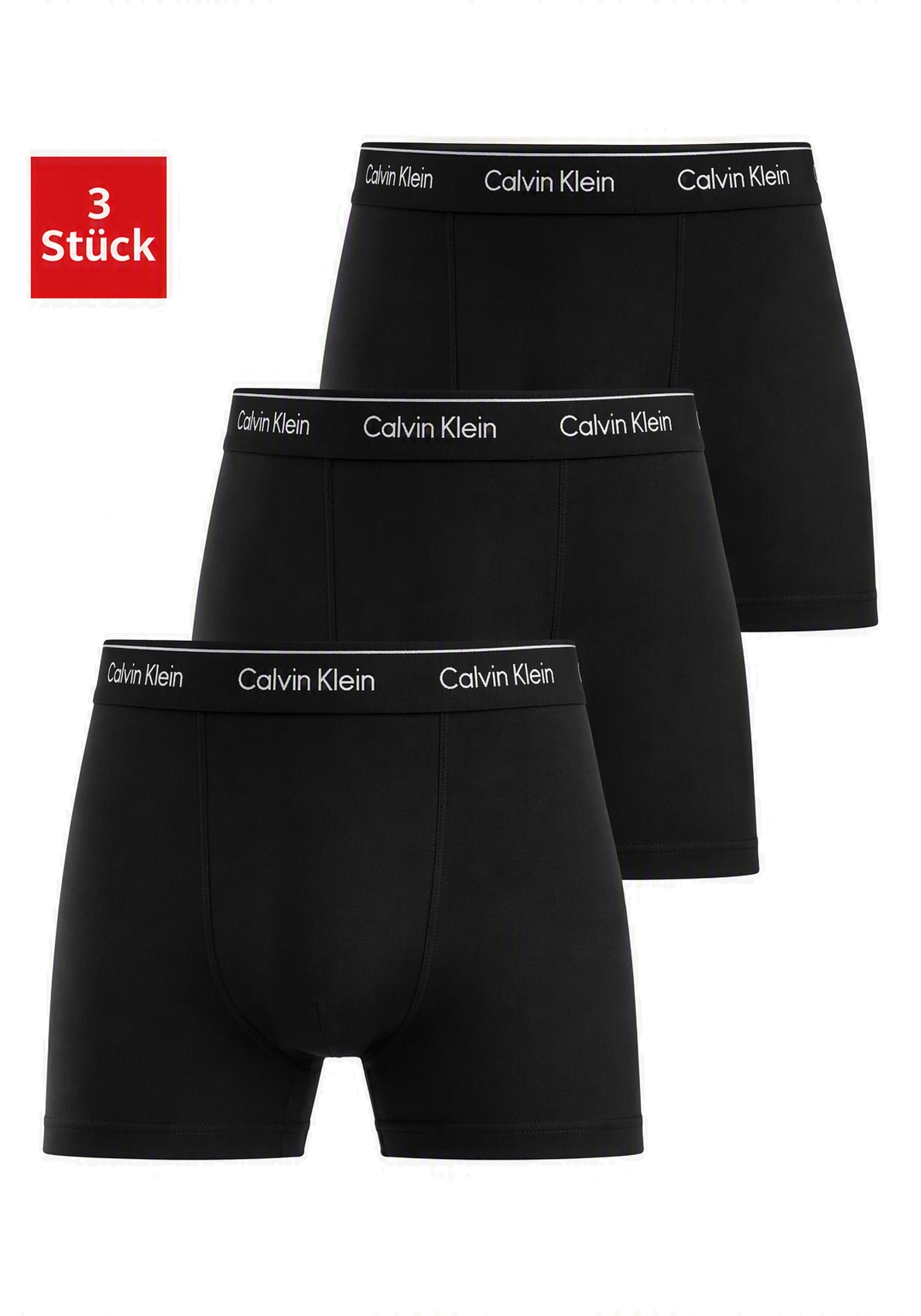 Calvin Klein Underwear Boxershorts »CK RELAXED FIT TRUNK 3PK« Packung, 3er-Pack, 3 Stk. aus Stretch-Baumwolle