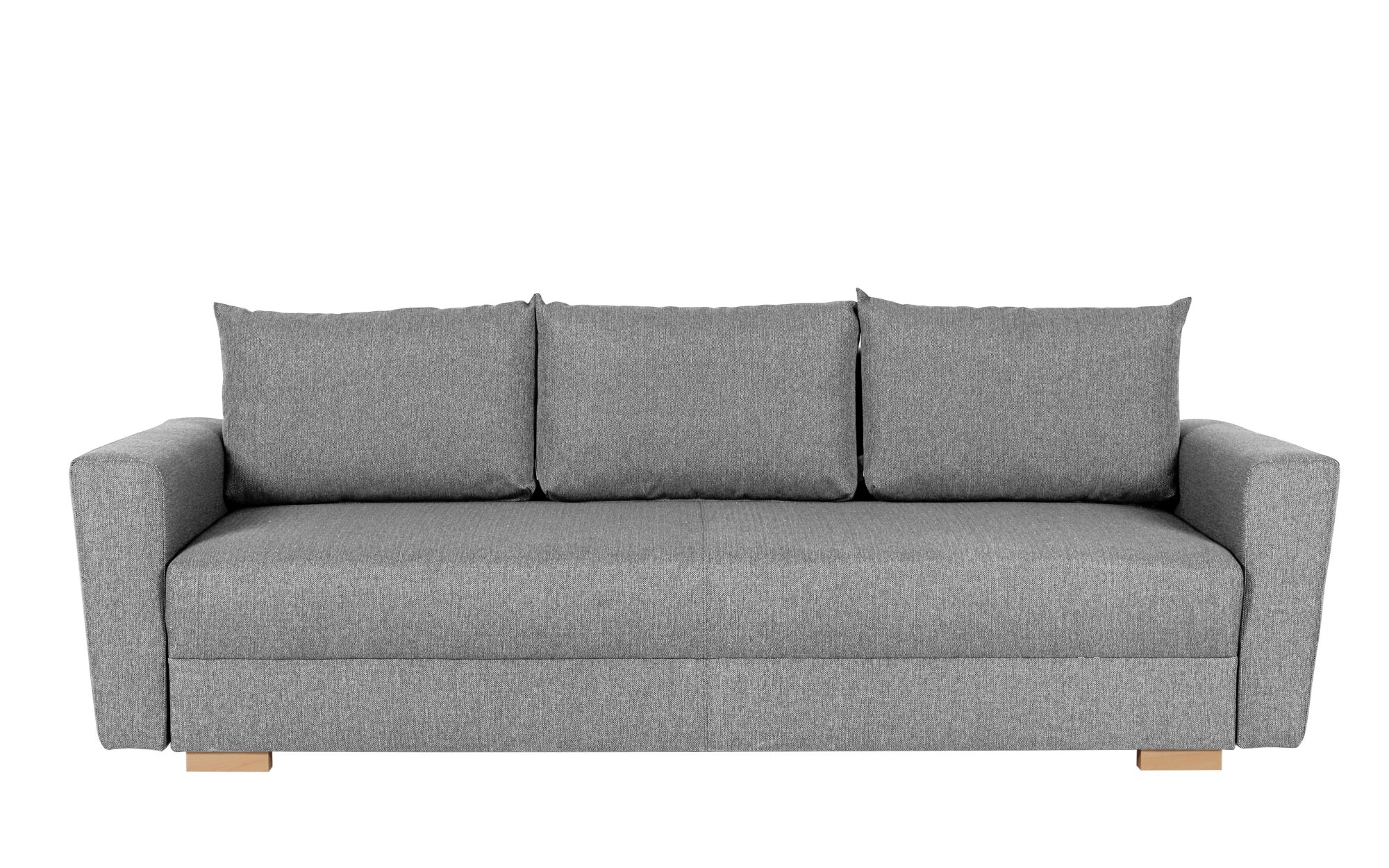 INOSIGN 3-Sitzer »MAGHERA Schlafsofa mit Bettkasten, in hochwertiger Verarbeitung«, mit Wellenunterfederung, Cord und Struktur-Bezug, B/H/T 230/92,5/79 cm