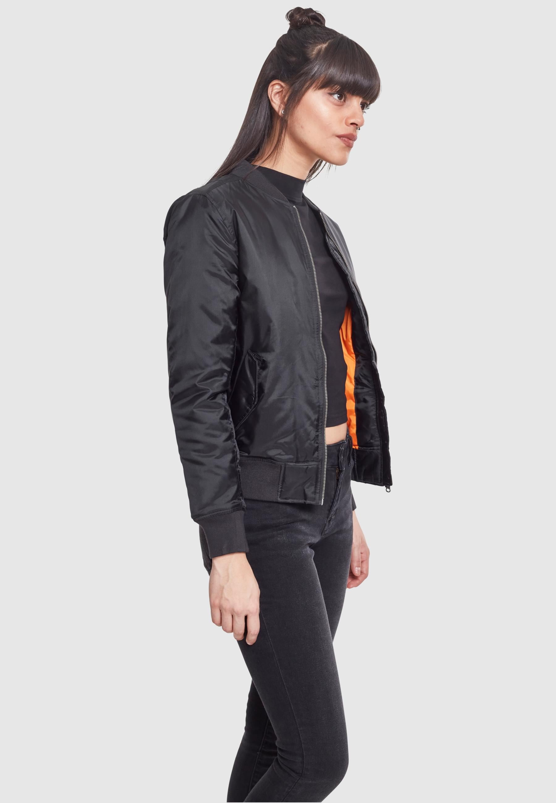 URBAN CLASSICS Allwetterjacke »Urban Classics Damen Ladies Basic Bomber Jacket«, (1 St.), ohne Kapuze