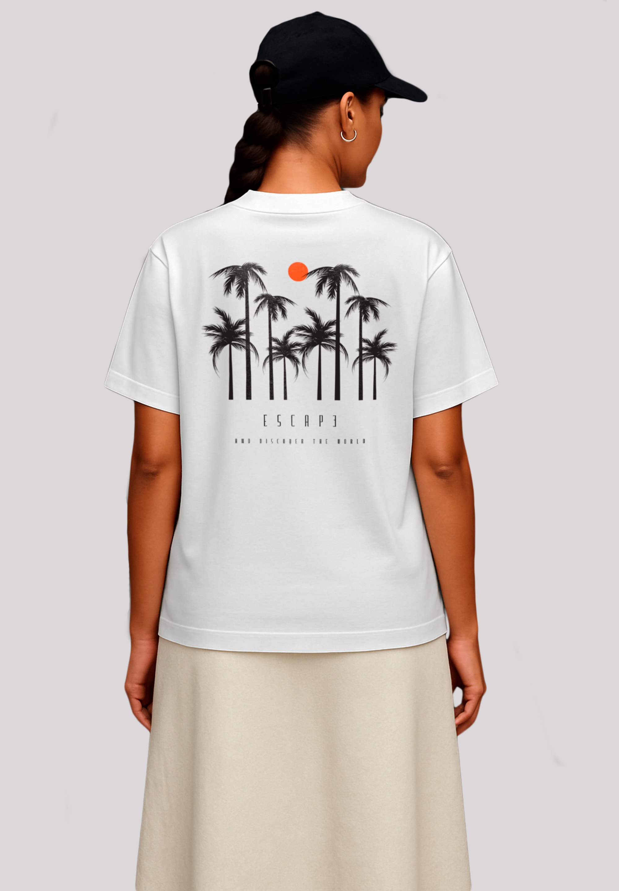 F4NT4STIC T-Shirt "Escape Discover the World Palm Trees", Discover the Worl günstig online kaufen