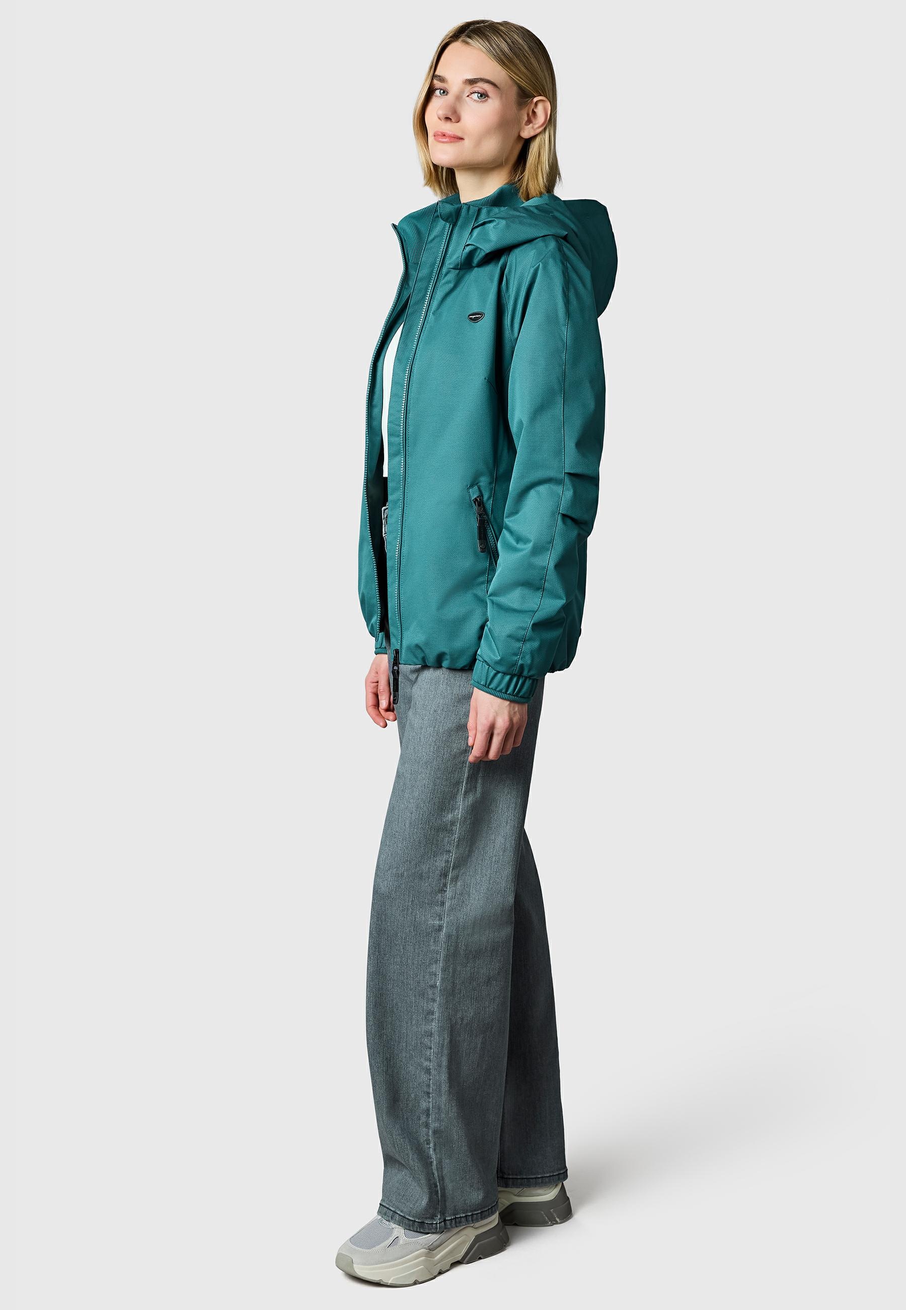 Ragwear Outdoorjacke »Dizzie Tech« mit Kapuze Wasserdichte Damen Übergangsjacke mit großer Kapuze