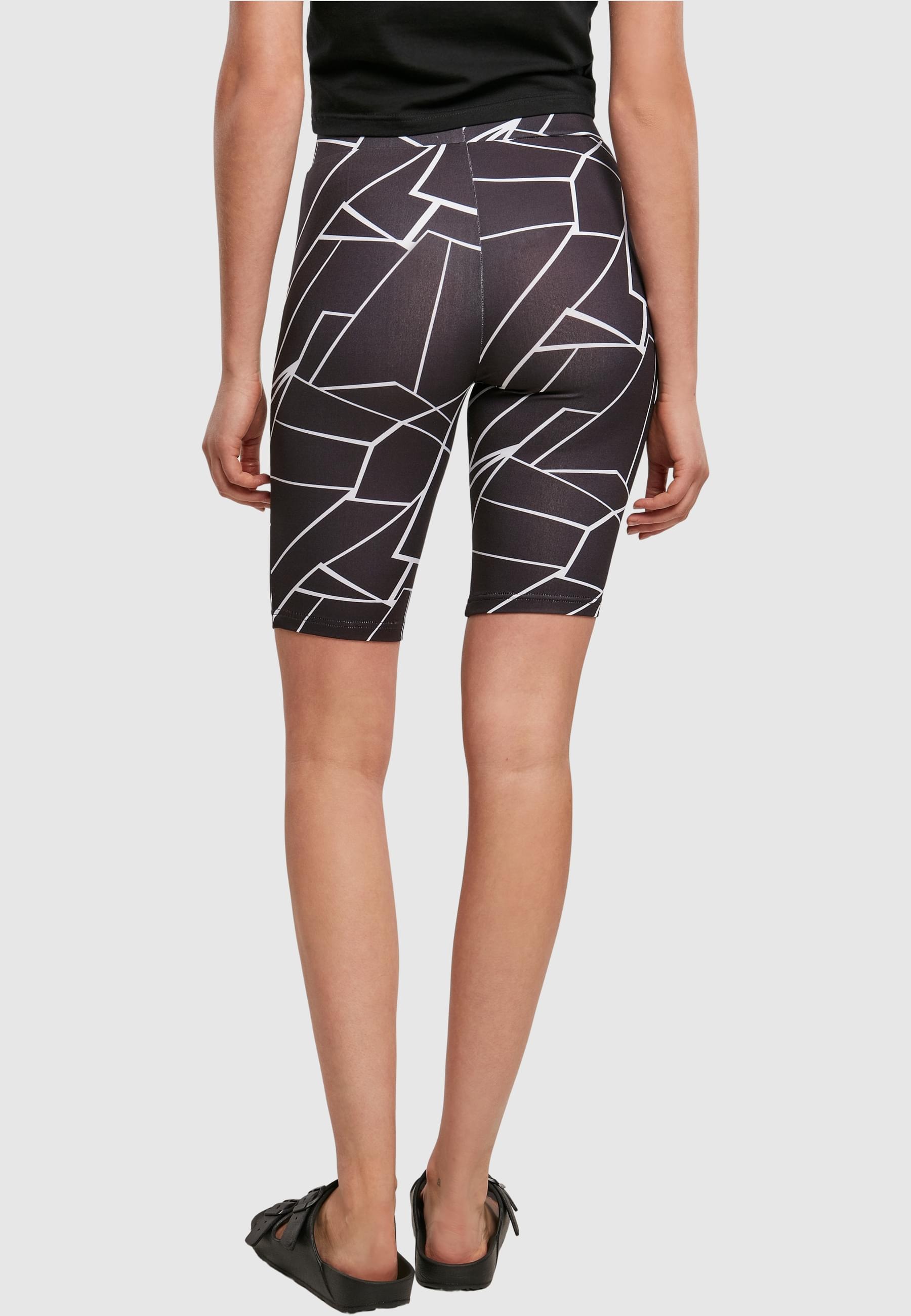 URBAN CLASSICS Stoffhose »Urban Classics Damen Ladies AOP Cycle Shorts«, (1 tlg.)