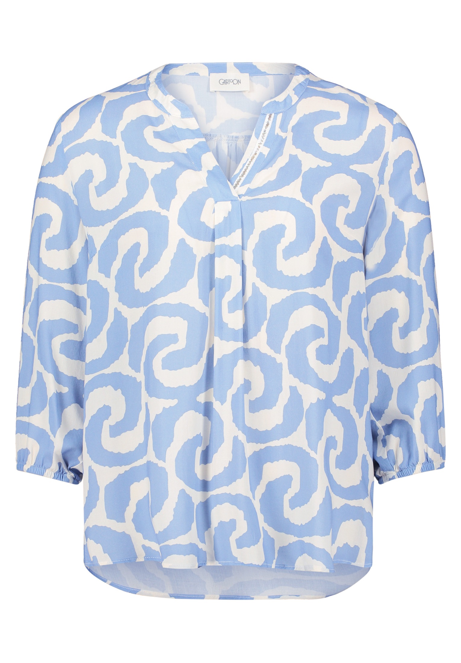 Cartoon Shirtbluse "Damen mit Muster" günstig online kaufen