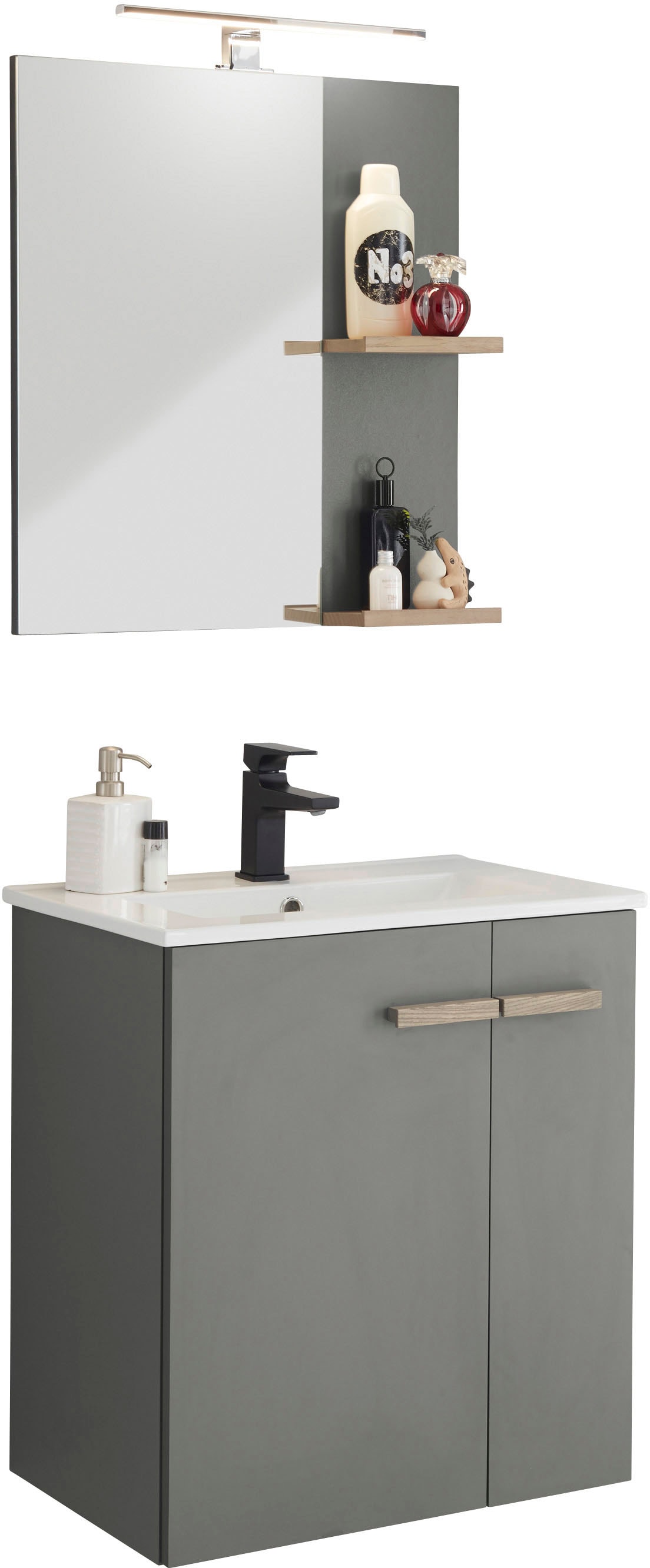 Places of Style Badmöbel-Set "SOLiD, Badmöbel-Set, Bad im modernen Design, günstig online kaufen