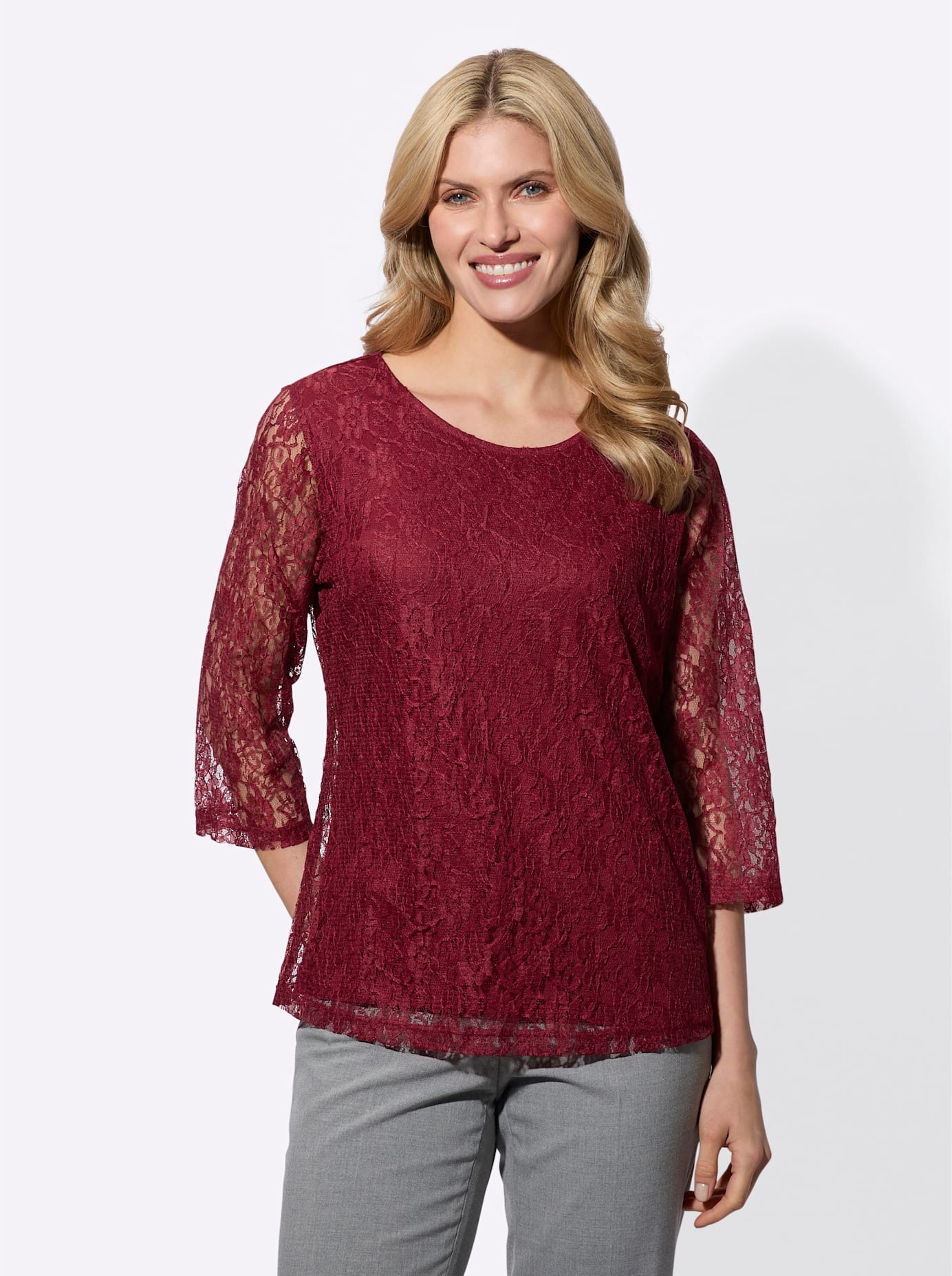 Classic Basics Spitzenshirt "Spitzenshirt" 1 Stk. tlg. günstig online kaufen
