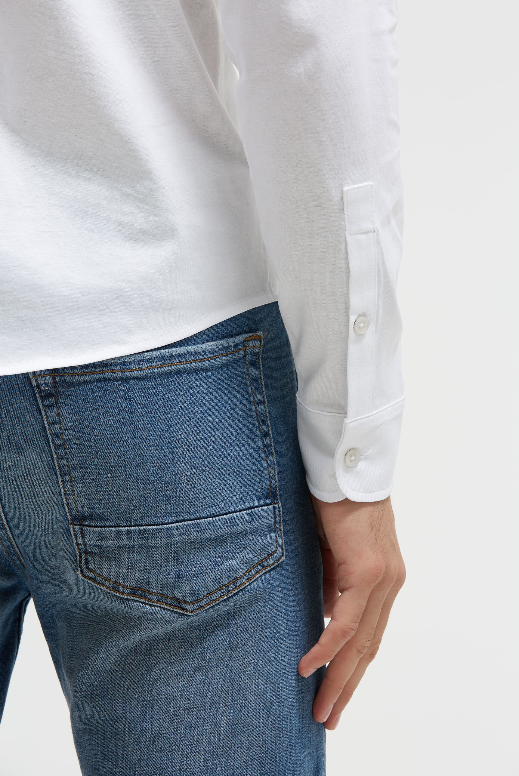 CMPD Langarmhemd aus Baumwolle