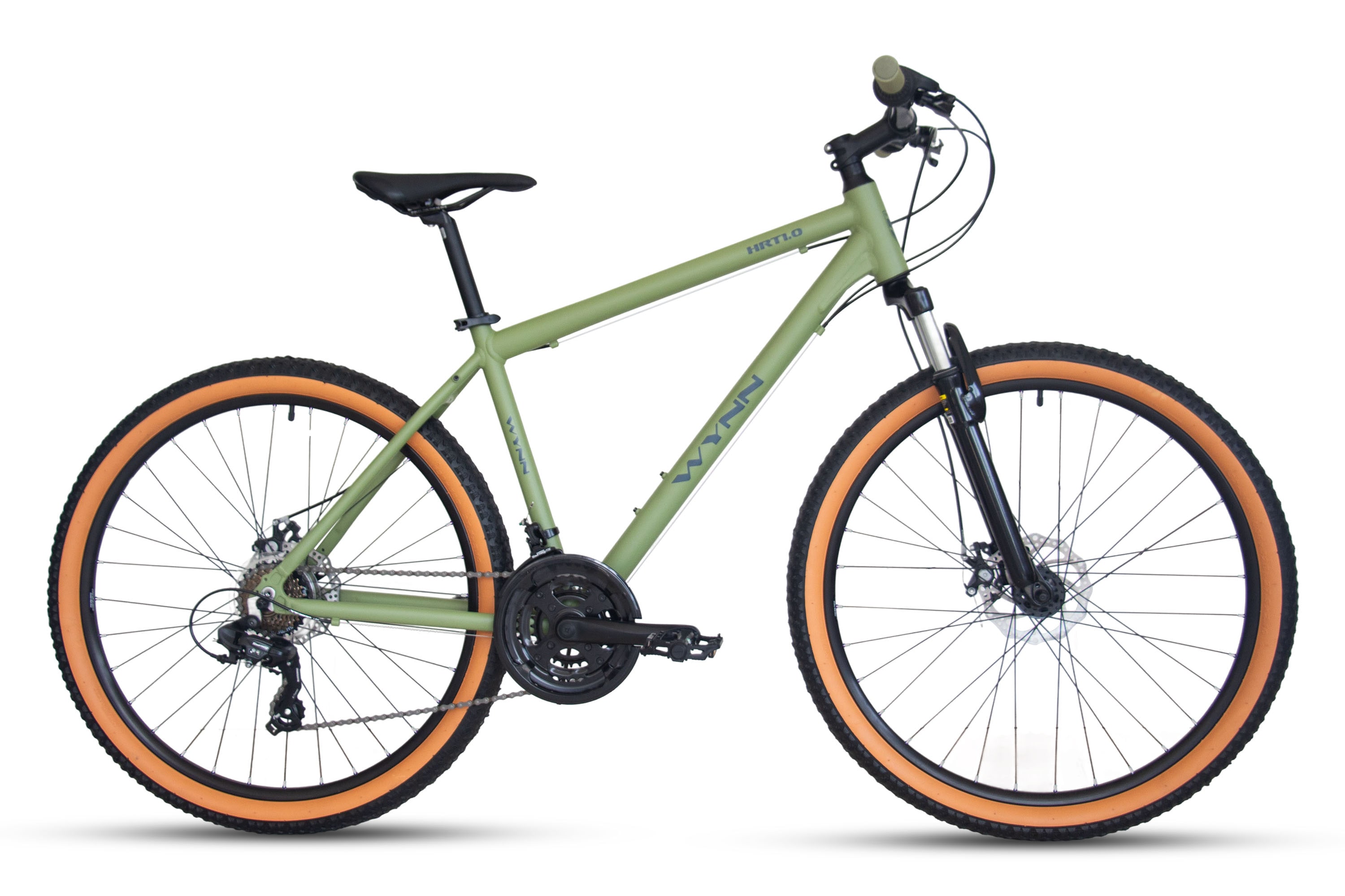 WYNN Mountainbike "MTB 27,5 Zoll HRT1.0 Shimano Tourney 21 Gang Scheinenbremse Unisex" 21 Gang Shimano Tourney Schaltwerk Kettenschaltung