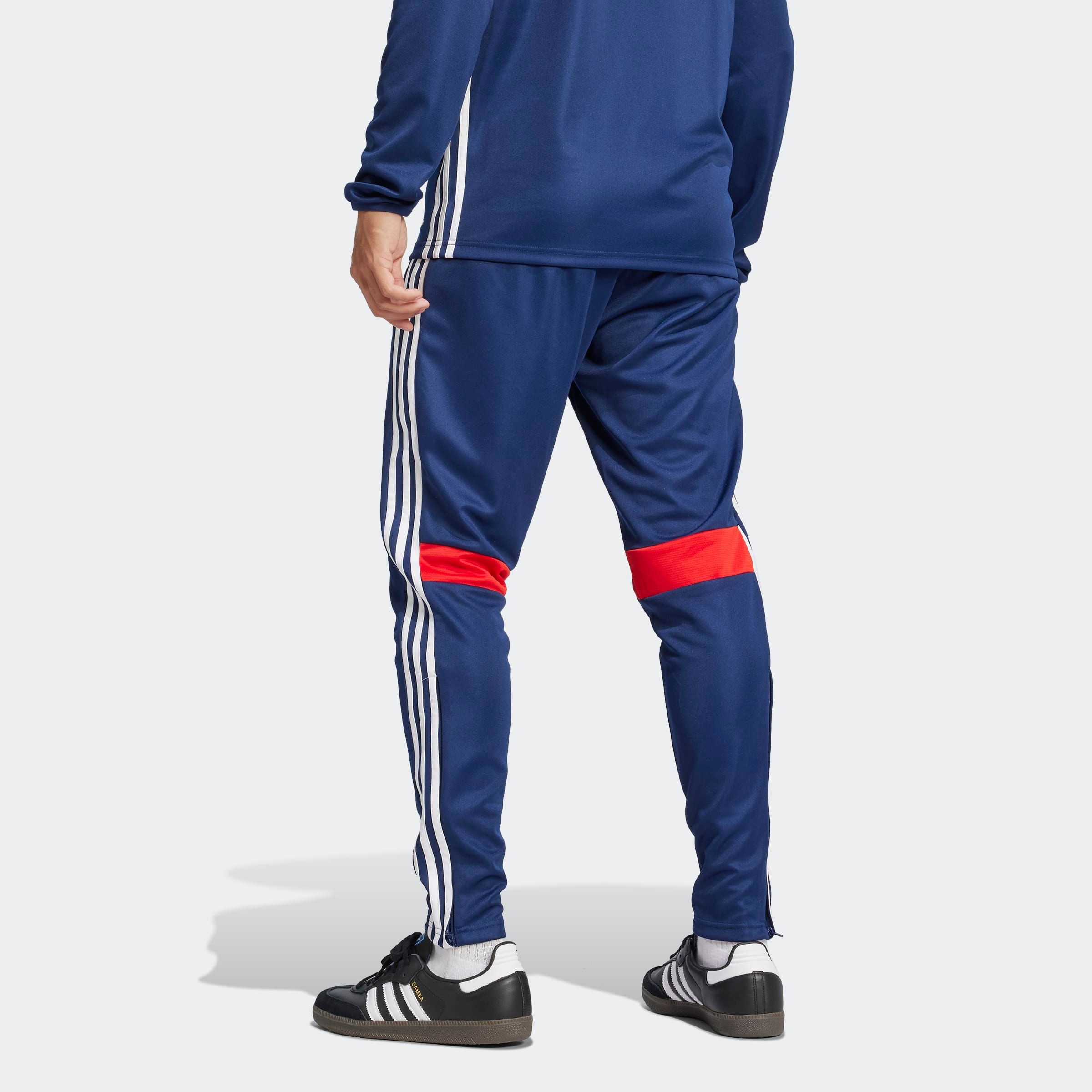 Trainingshose ADIDAS PERFORMANCE "TIRO 25 ESSENTIALS", Herren, Gr. 3XL, N-Gr, blau (team navy blau, rot, normal, gr.), Obermaterial: 100% Polyester, Hosen Trainingshose 2