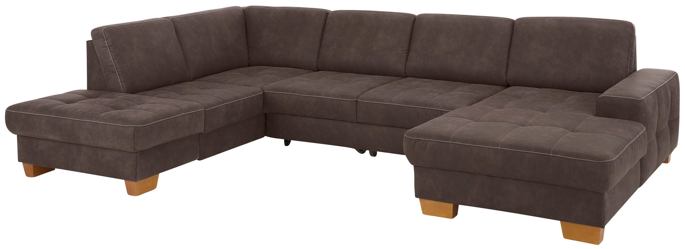 Home affaire Wohnlandschaft "Puccini U-Form" mit Federkern, Sitztiefenverst günstig online kaufen