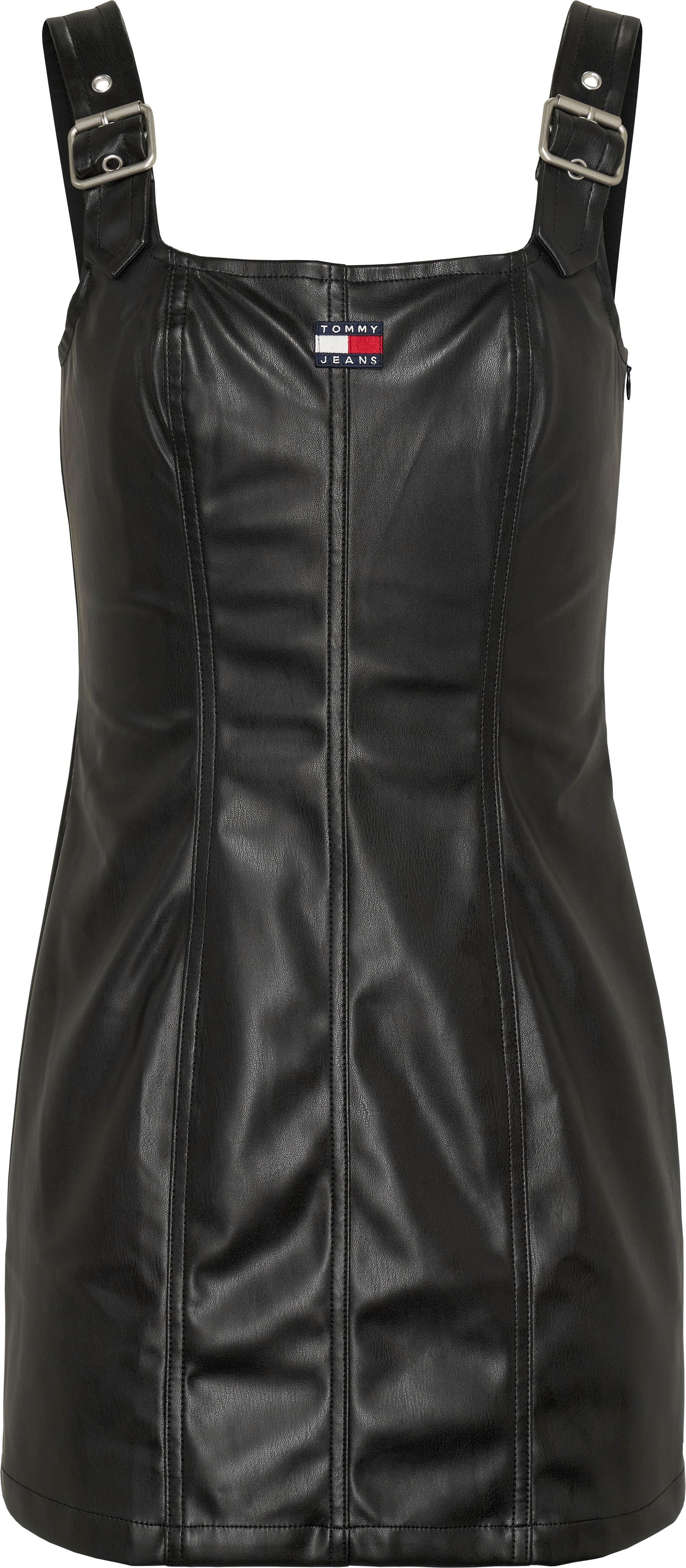 Leather pinafore dress on sale h&m