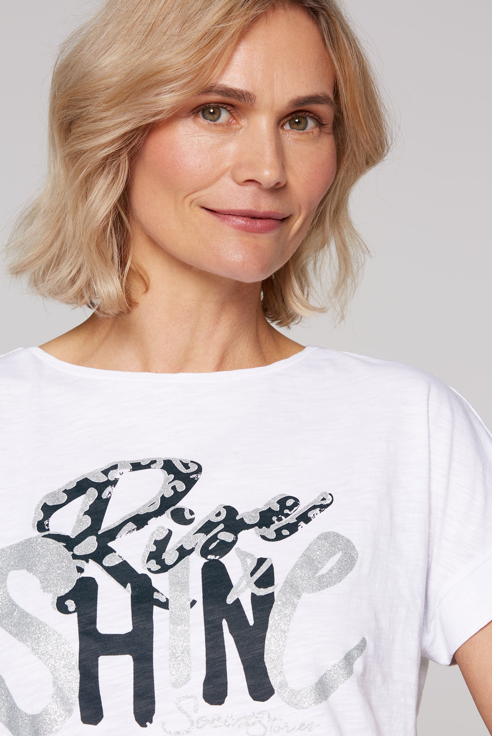 SOCCX Rundhalsshirt, mit Gummizug im Saum