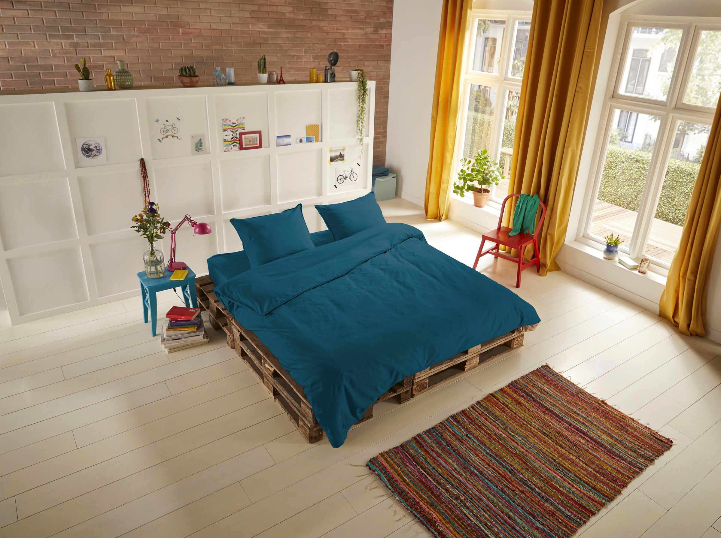 hip Bettwäsche "Hip Uni" 2 Stk. 100% Baumwolle, Mako-Satin, 135x200, Unifar günstig online kaufen