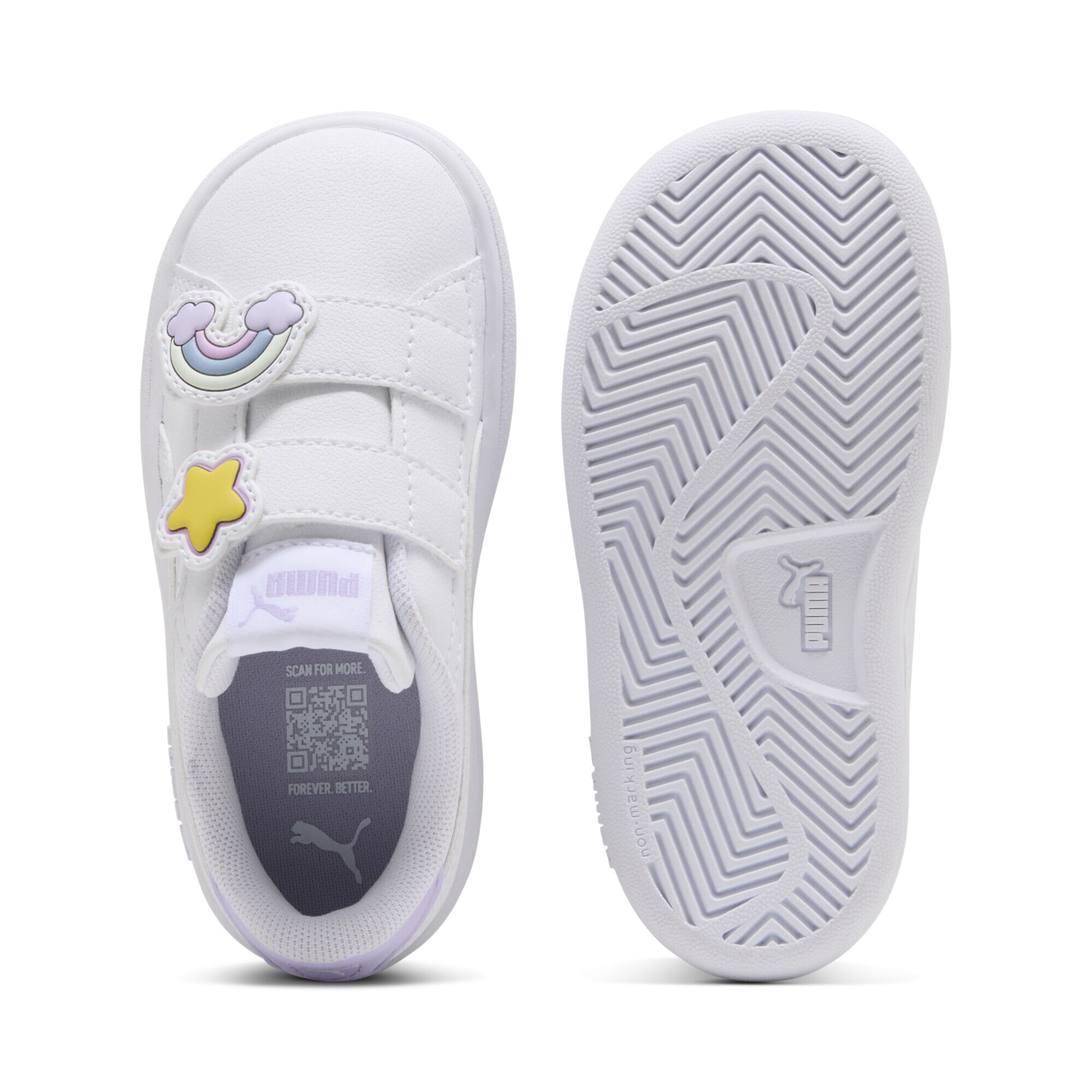 PUMA Sneaker »Smash 3.0 Badges Sneakers Mädchen«