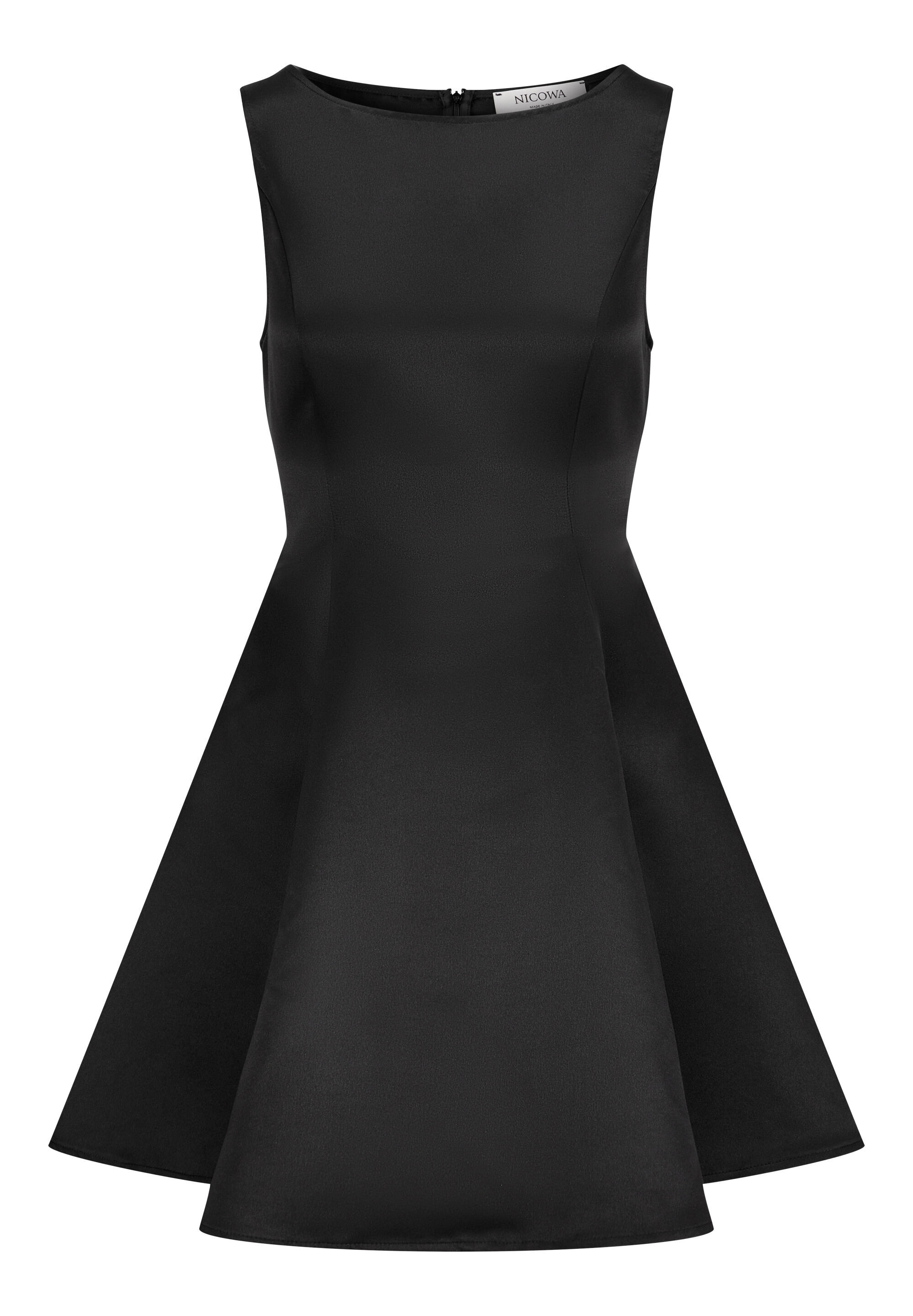 Nicowa Cocktailkleid "RASOMI" Satinkleid mit Tellerrock