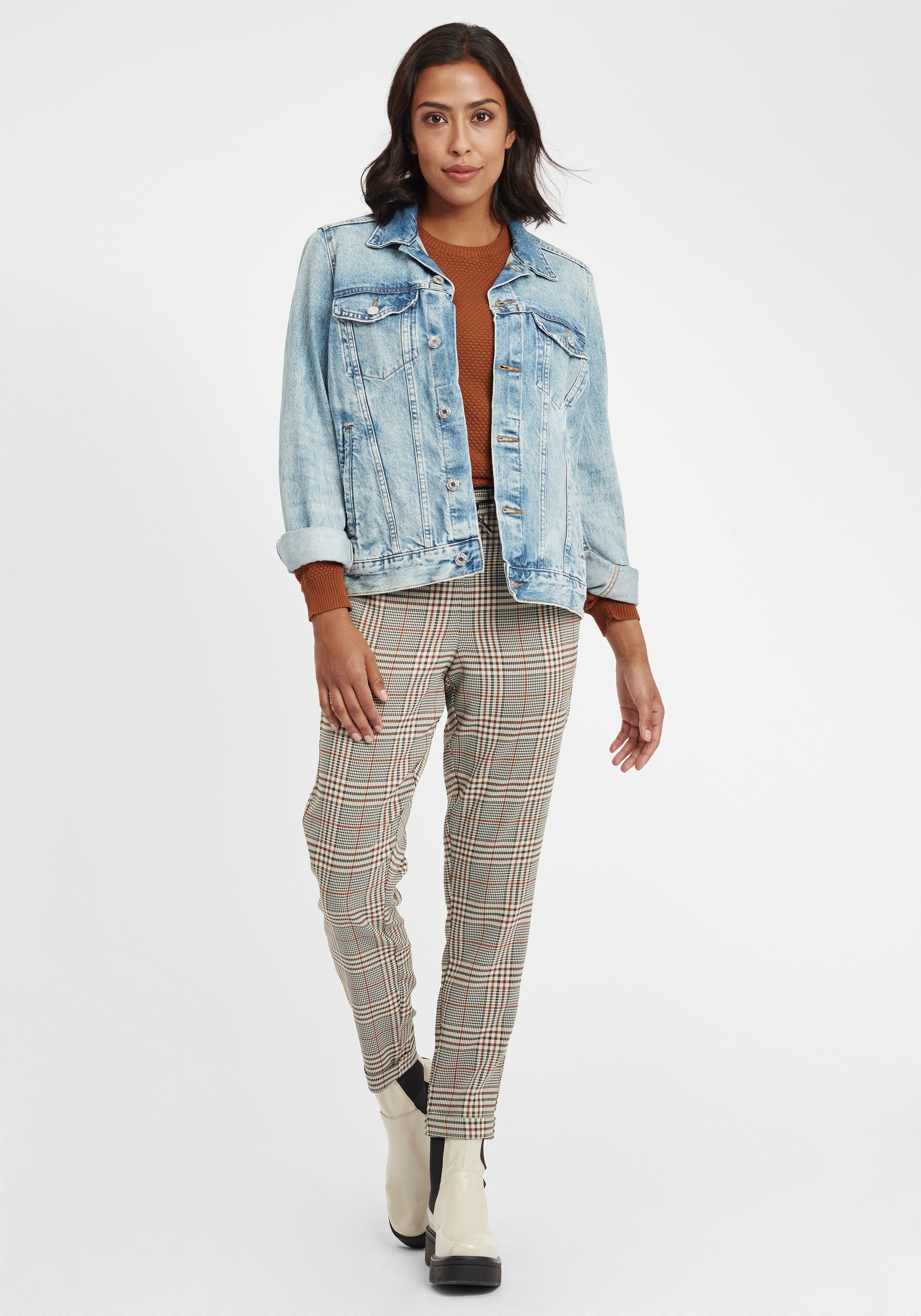 OXMO Strickfleece-Pullover "Strickpullover OXSarah" günstig online kaufen