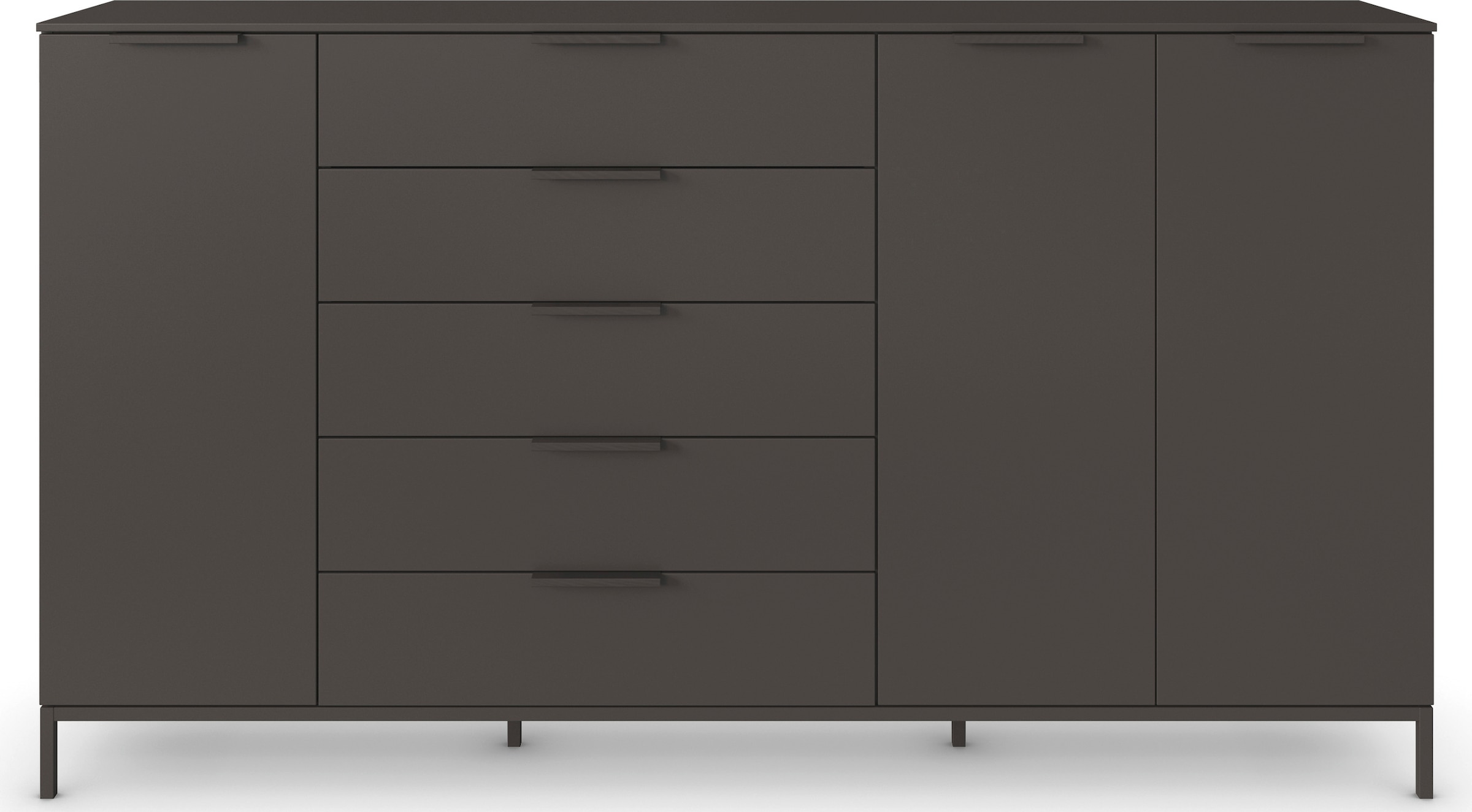 rauch Kombikommode »Kommode Türkommode Sideboard Kombikommode FLIPP«, (Breite 200 cm mit 4 Einlegeböden), 3-türig mit 5 Schubladen und Soft-Close-Funktion