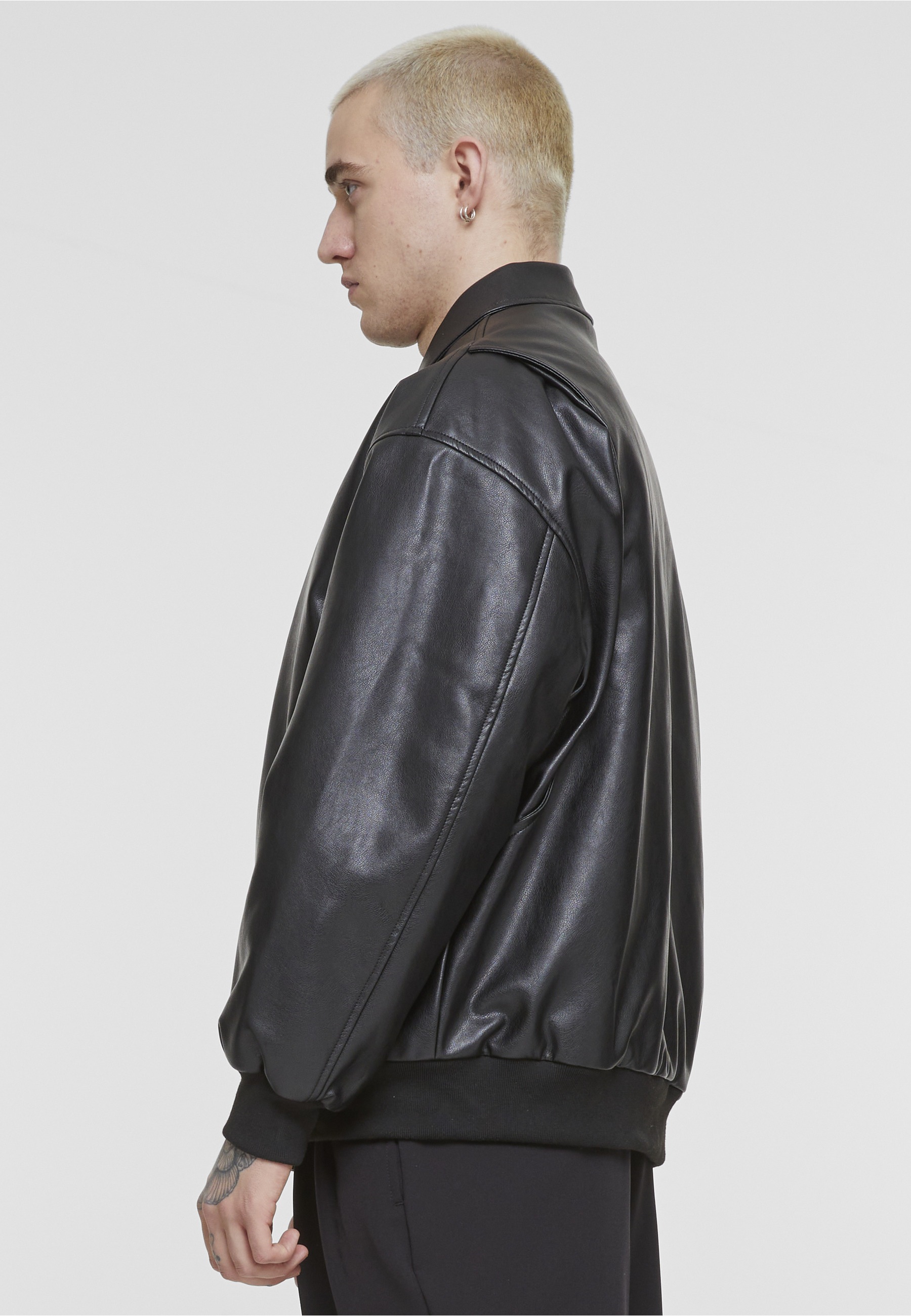 URBAN CLASSICS Ledermantel »Urban Classics Synthetic Leather Blouson«